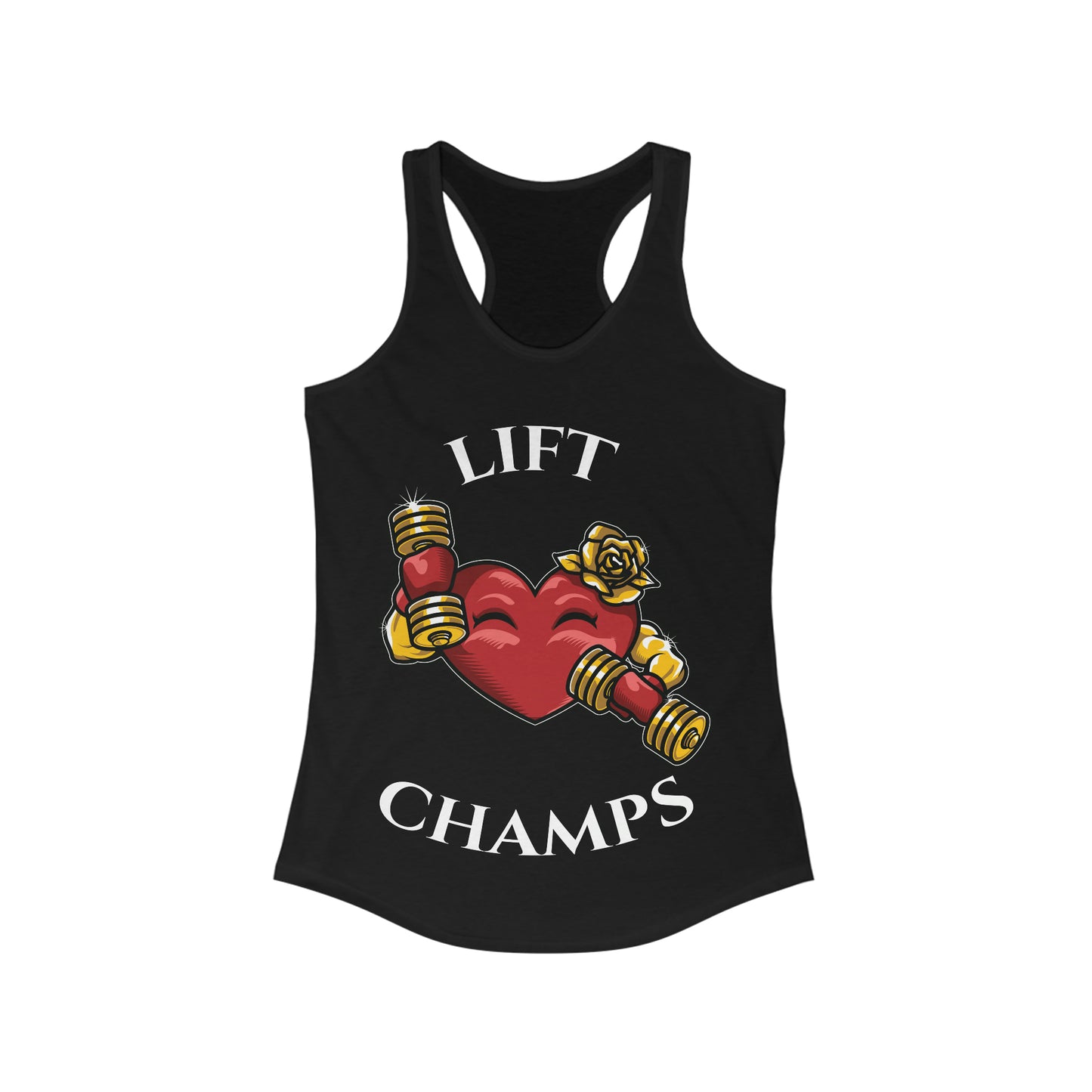LIFT CHAMPS!! - Women's Ideal Racerback Tank (Next Level1533)