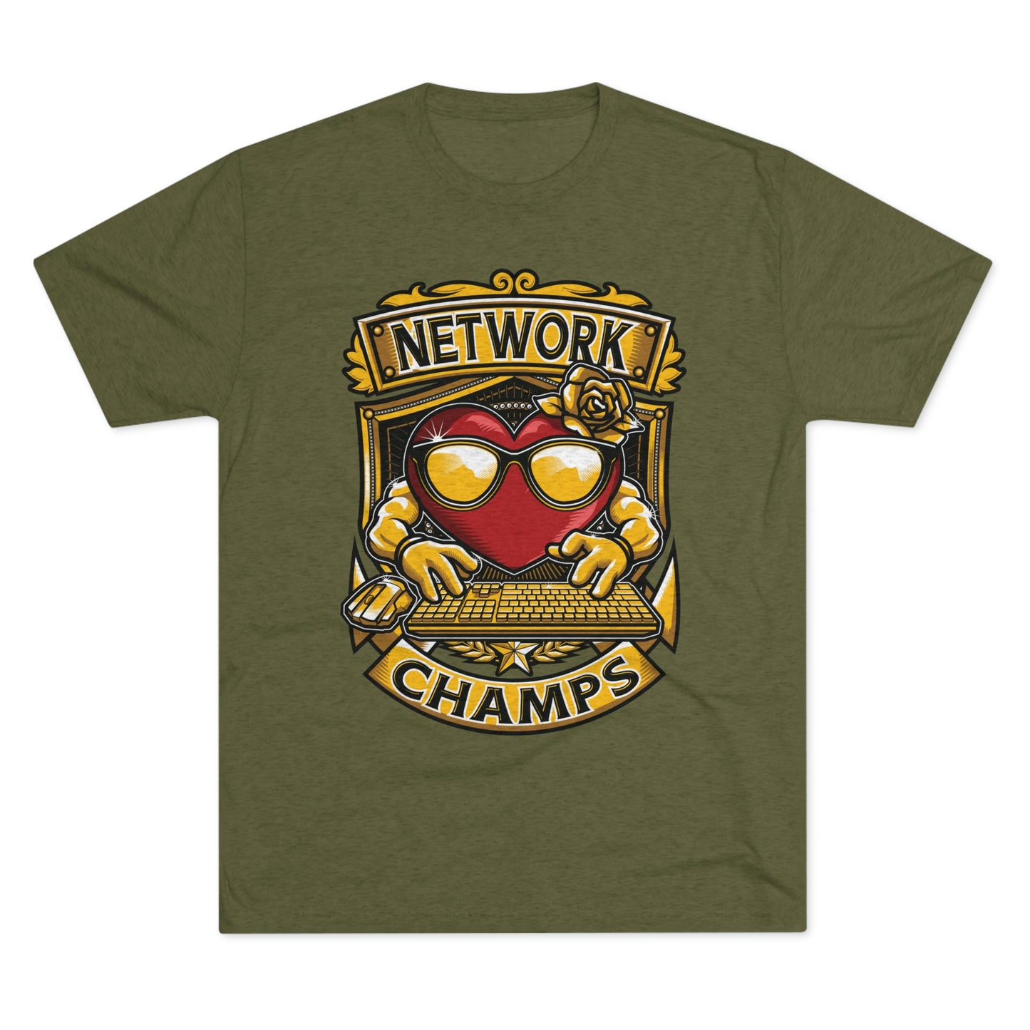 NETWORK CHAMPS - PREMIUM SOFT - Unisex Tri-Blend Crew Tee (Next Level 6010)