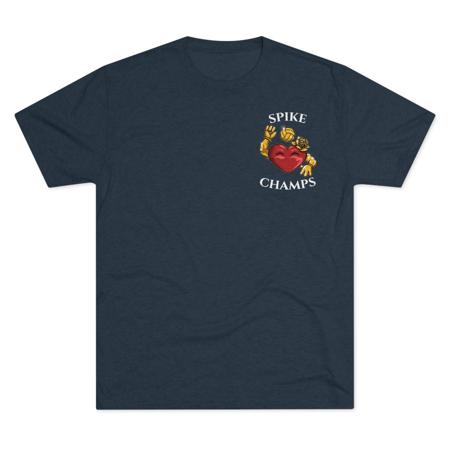 SPIKE CHAMPS (Small Logo) - PREMIUM SOFT - Unisex Tri-Blend Crew Tee (Next Level 6010)