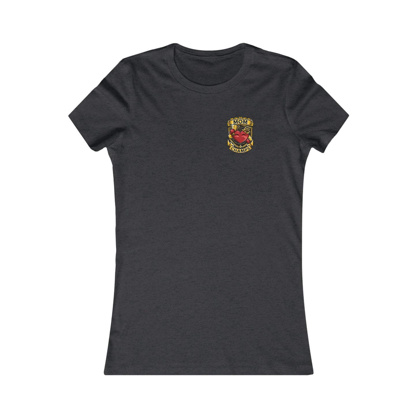 Mom Champs! (Small Front & Back Logo) - Women's Favorite Tee (Bella+Canvas)