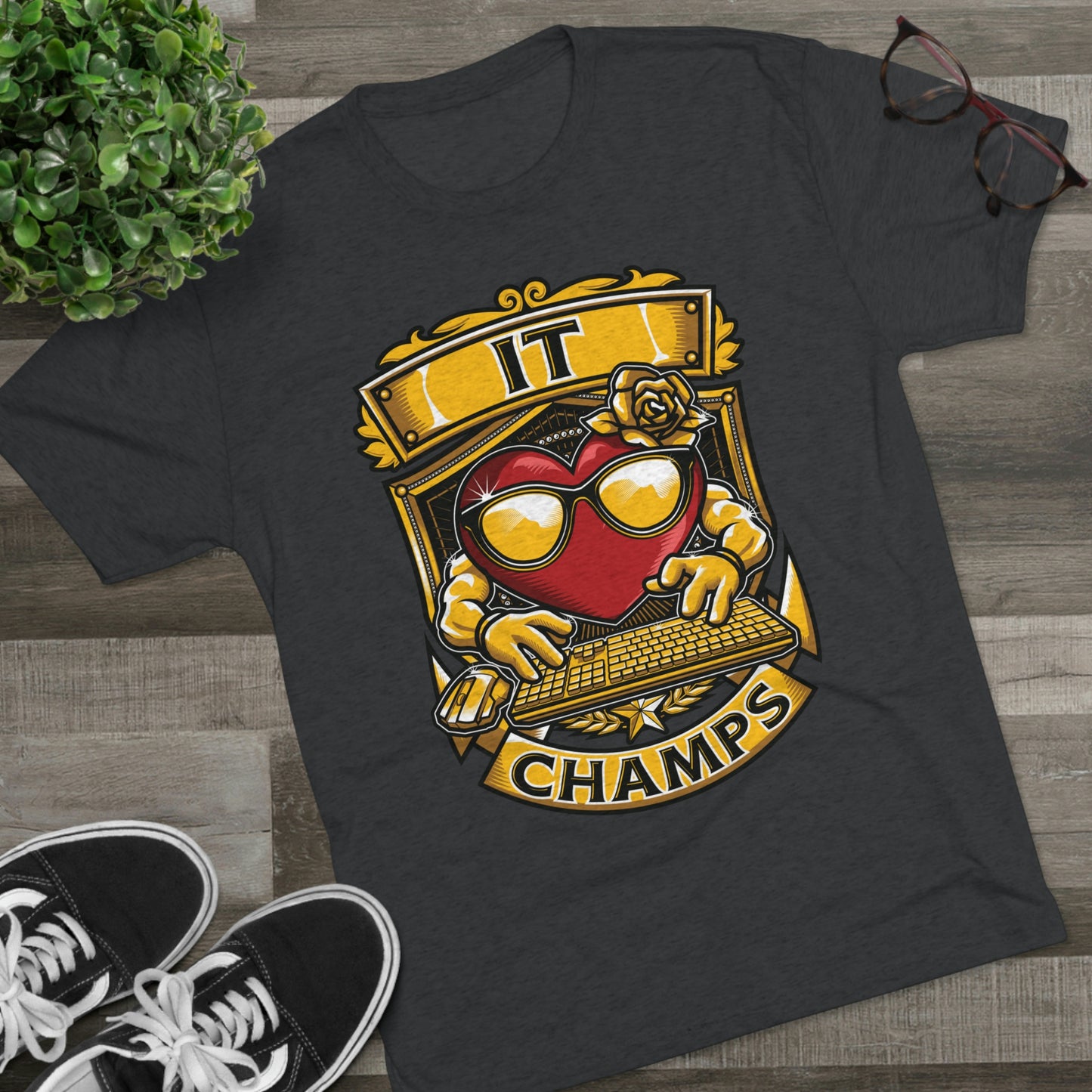 IT CHAMPS - PREMIUM SOFT - Unisex Tri-Blend Crew Tee (Next Level 6010)