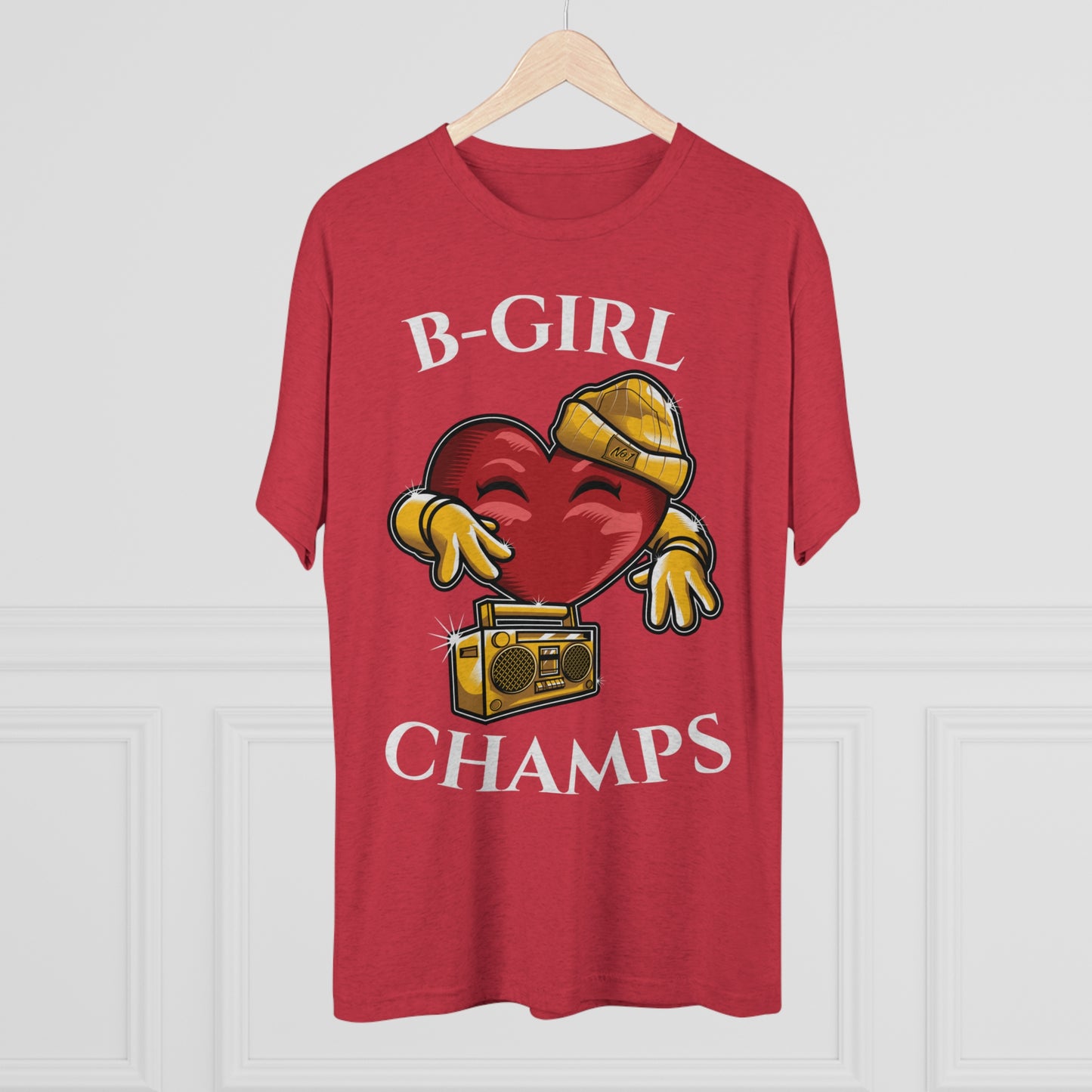 B-GIRL CHAMPS (No Crest) - PREMIUM SOFT - Unisex Tri-Blend Crew Tee (Next Level 6010)