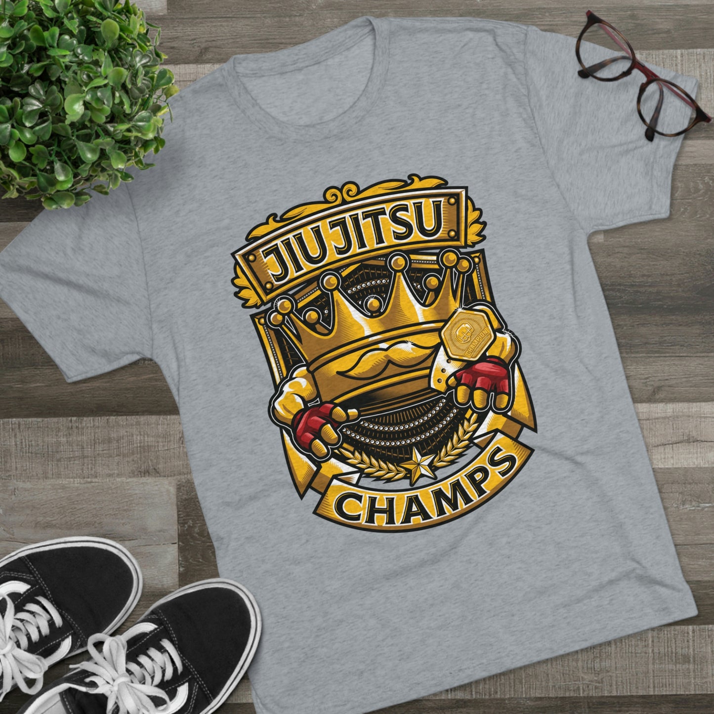 JIUJITSU CHAMPS - PREMIUM SOFT - Unisex Tri-Blend Crew Tee (Next Level 6010)