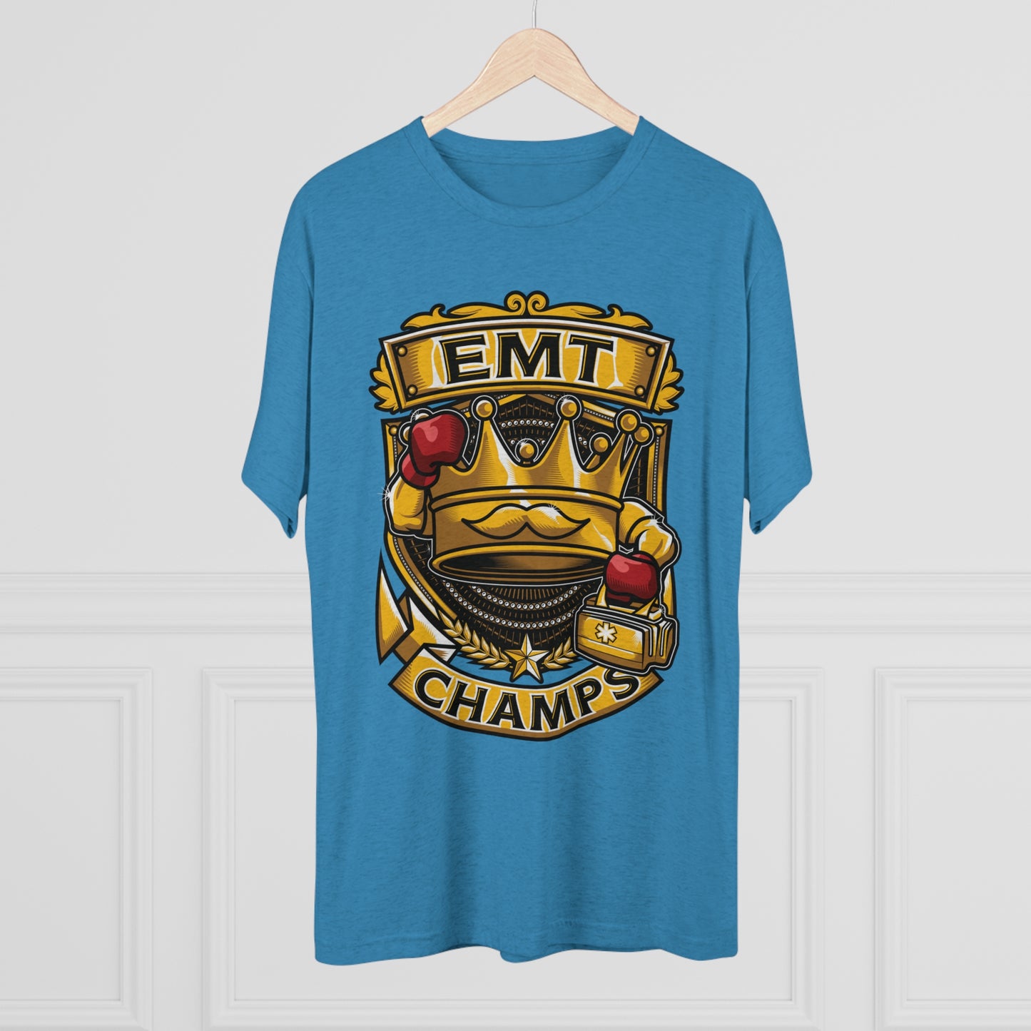 EMT CHAMPS - PREMIUM SOFT - Unisex Tri-Blend Crew Tee (Next Level 6010)