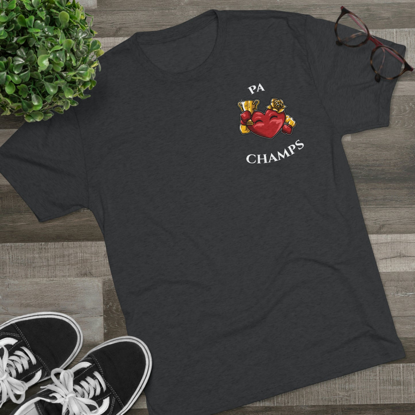 PA CHAMPS (Alternate Small Logo) - PREMIUM SOFT - Unisex Tri-Blend Crew Tee (Next Level 6010)