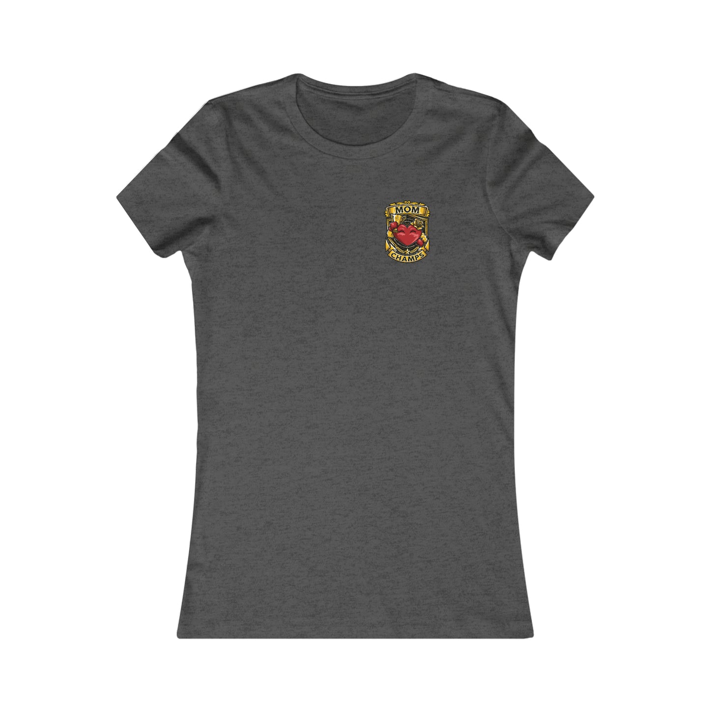 Mom Champs! (Small Front Logo) - Women's Favorite Tee (Bella+Canvas)