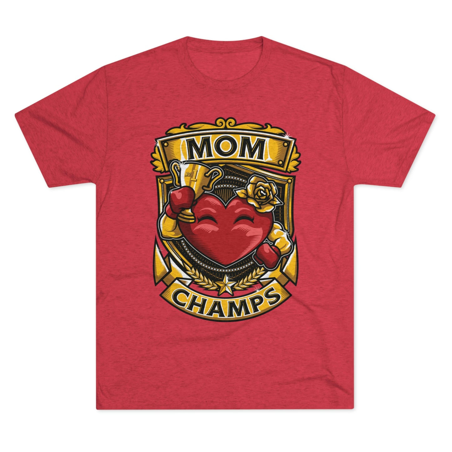 MOM CHAMPS - PREMIUM SOFT - Unisex Tri-Blend Crew Tee (Next Level 6010)