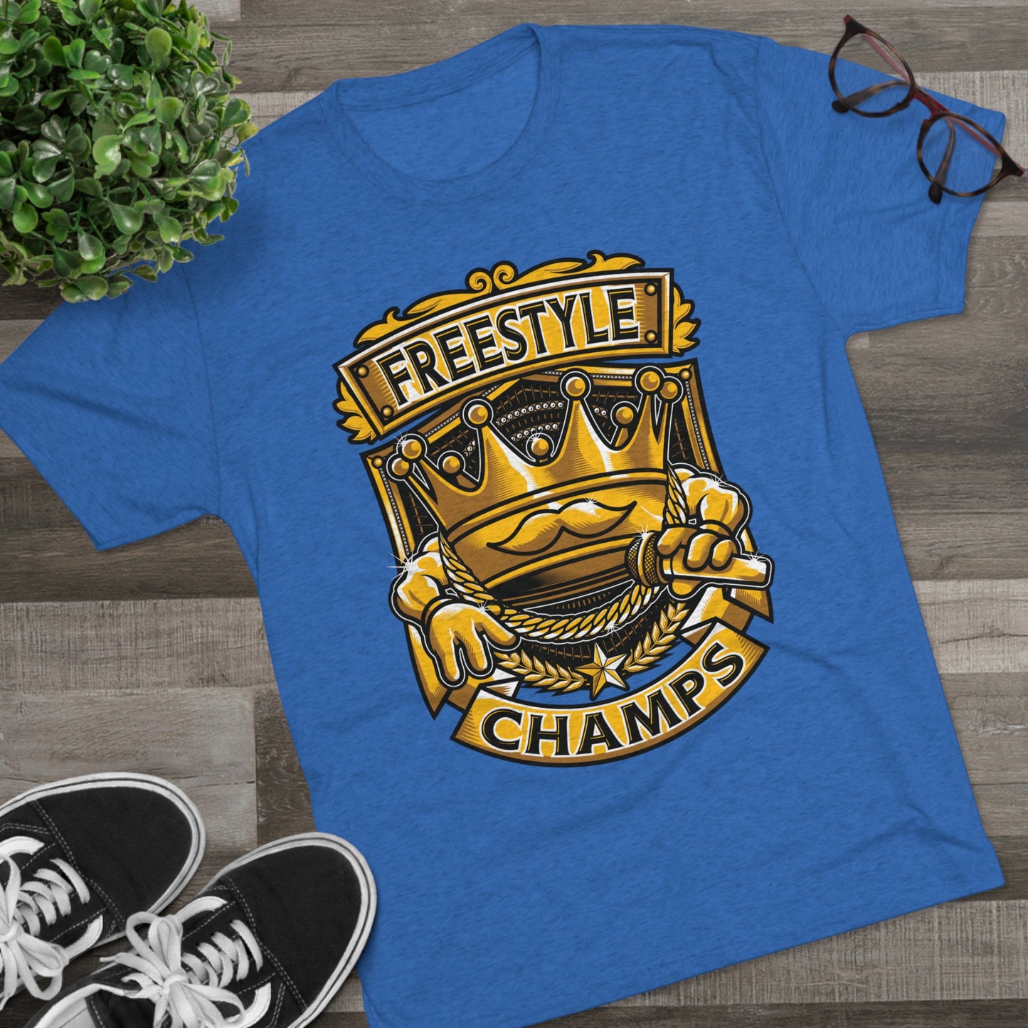 FREESTYLE CHAMPS - PREMIUM SOFT - Unisex Tri-Blend Crew Tee (Next Level 6010)