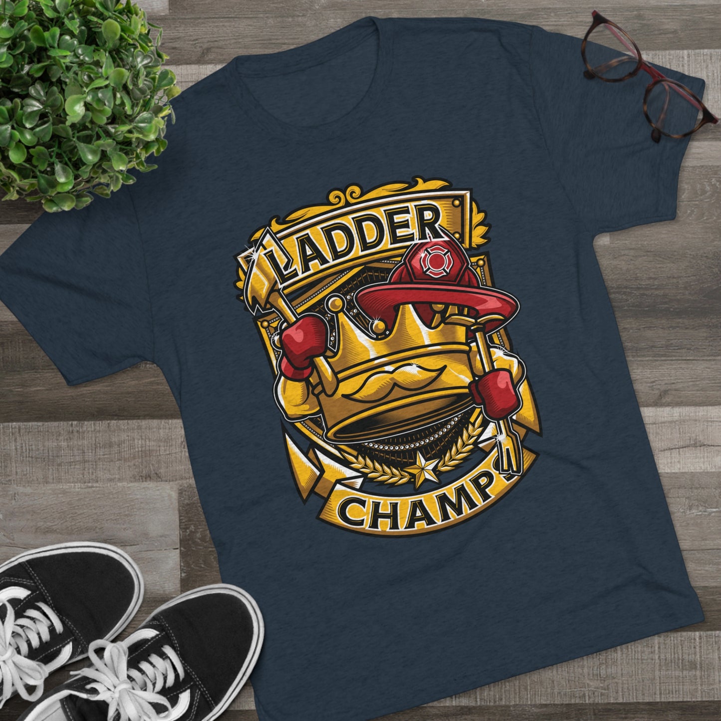 LADDER CHAMPS - PREMIUM SOFT - Unisex Tri-Blend Crew Tee (Next Level 6010)