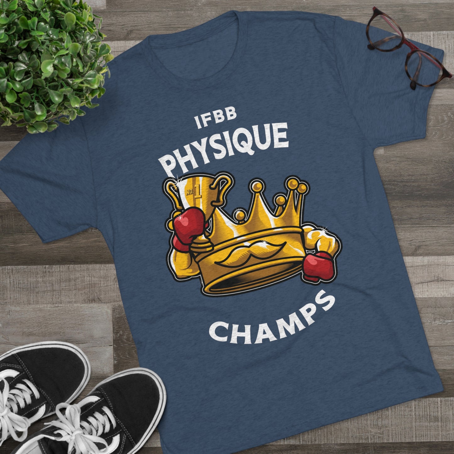 IFBB PHYSIQUE CHAMPS (v2) - PREMIUM SOFT - Unisex Tri-Blend Crew Tee (Next Level 6010)