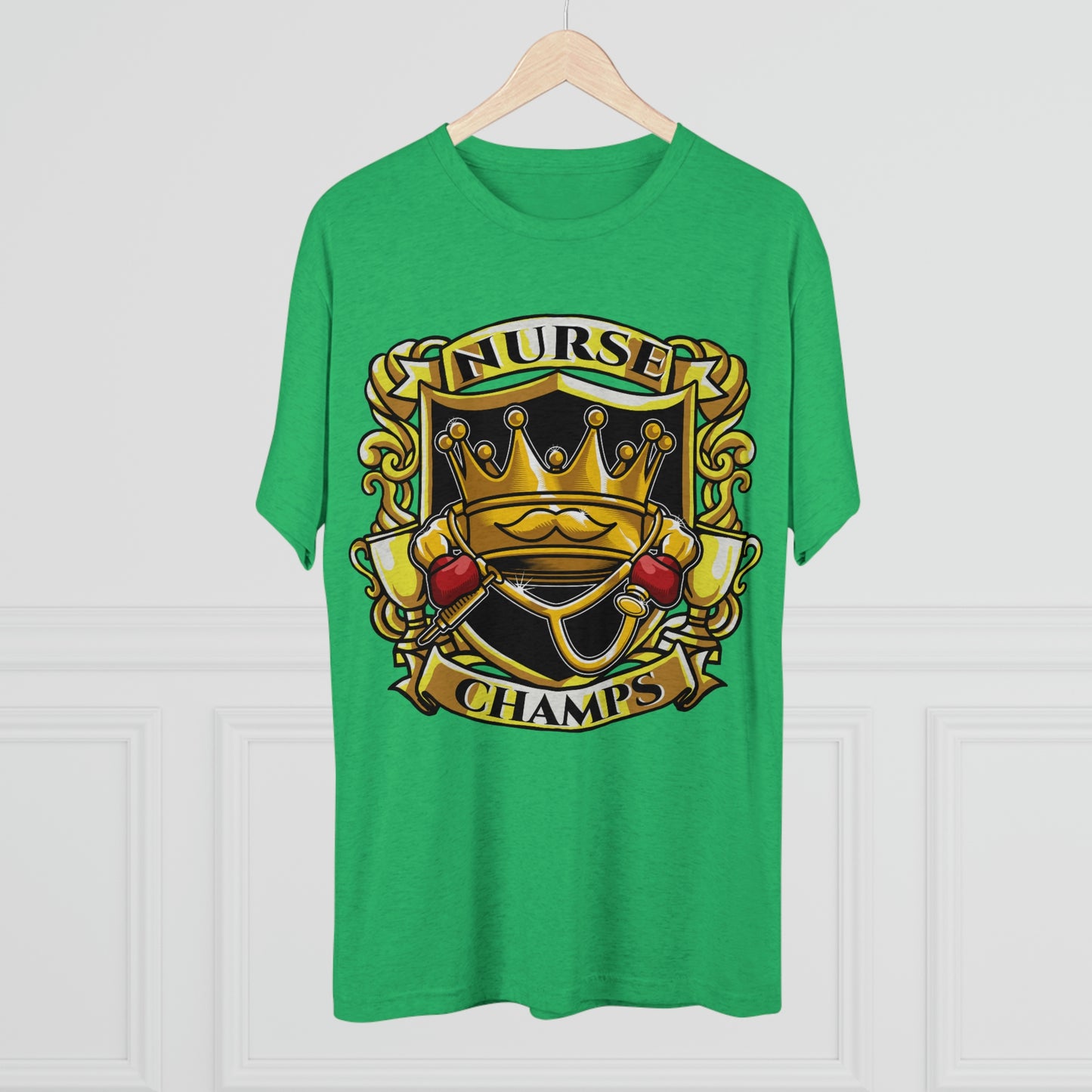 NURSE CHAMPS - PREMIUM SOFT - Unisex Tri-Blend Crew Tee (Next Level 6010)