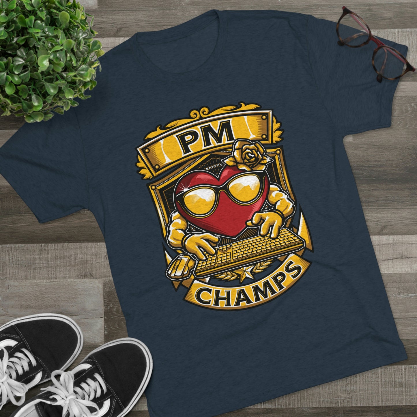 PM CHAMPS - PREMIUM SOFT - Unisex Tri-Blend Crew Tee (Next Level 6010)