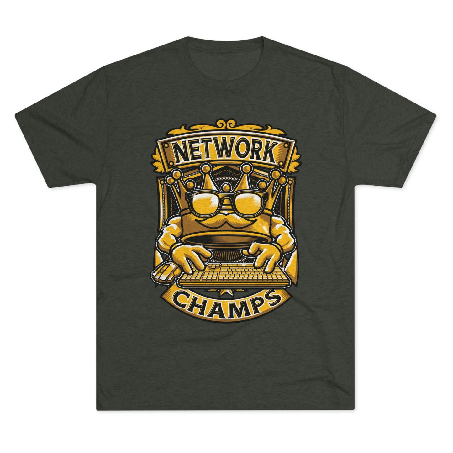NETWORK CHAMPS (Men) - PREMIUM SOFT - Unisex Tri-Blend Crew Tee (Next Level 6010)