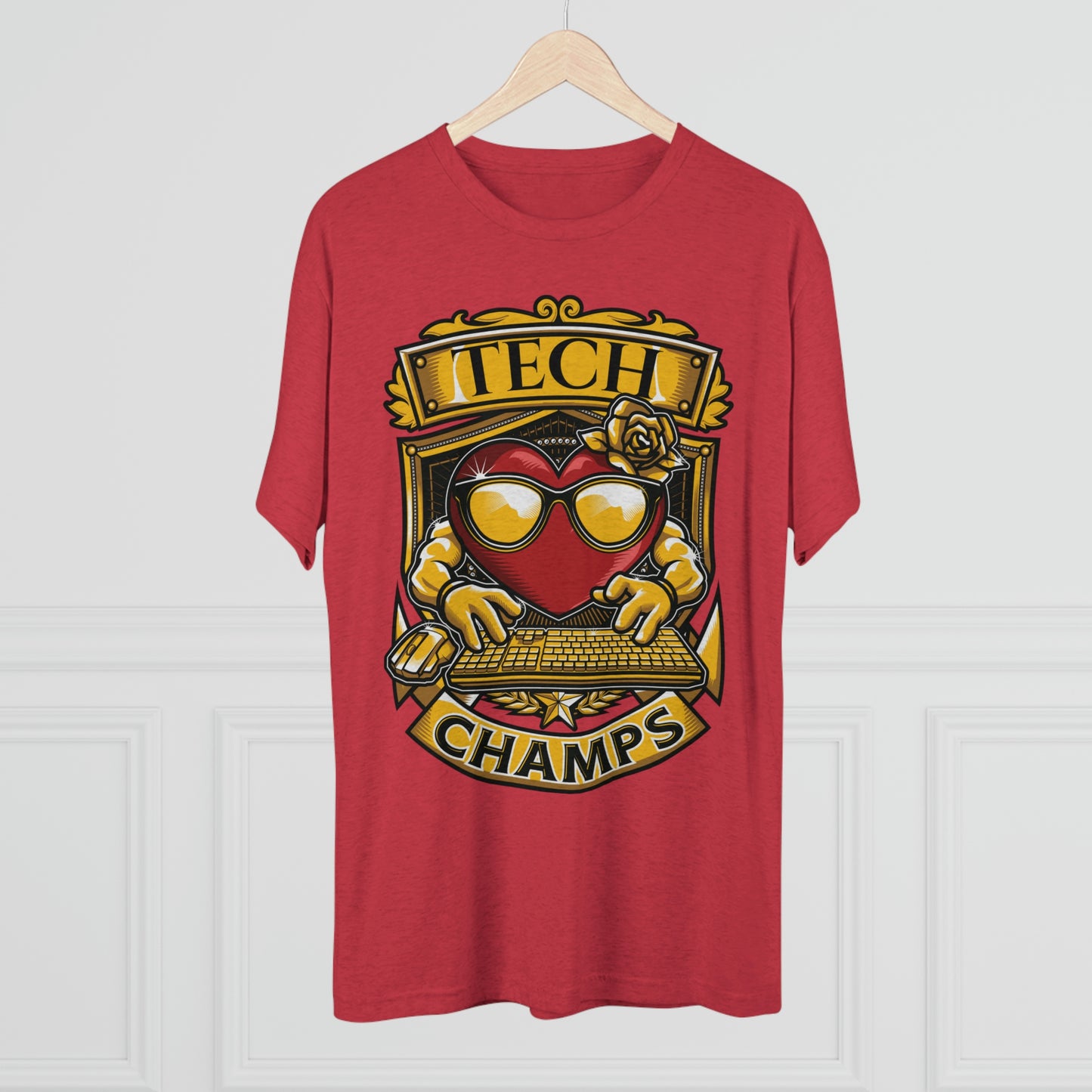 TECH CHAMPS - PREMIUM SOFT - Unisex Tri-Blend Crew Tee (Next Level 6010)