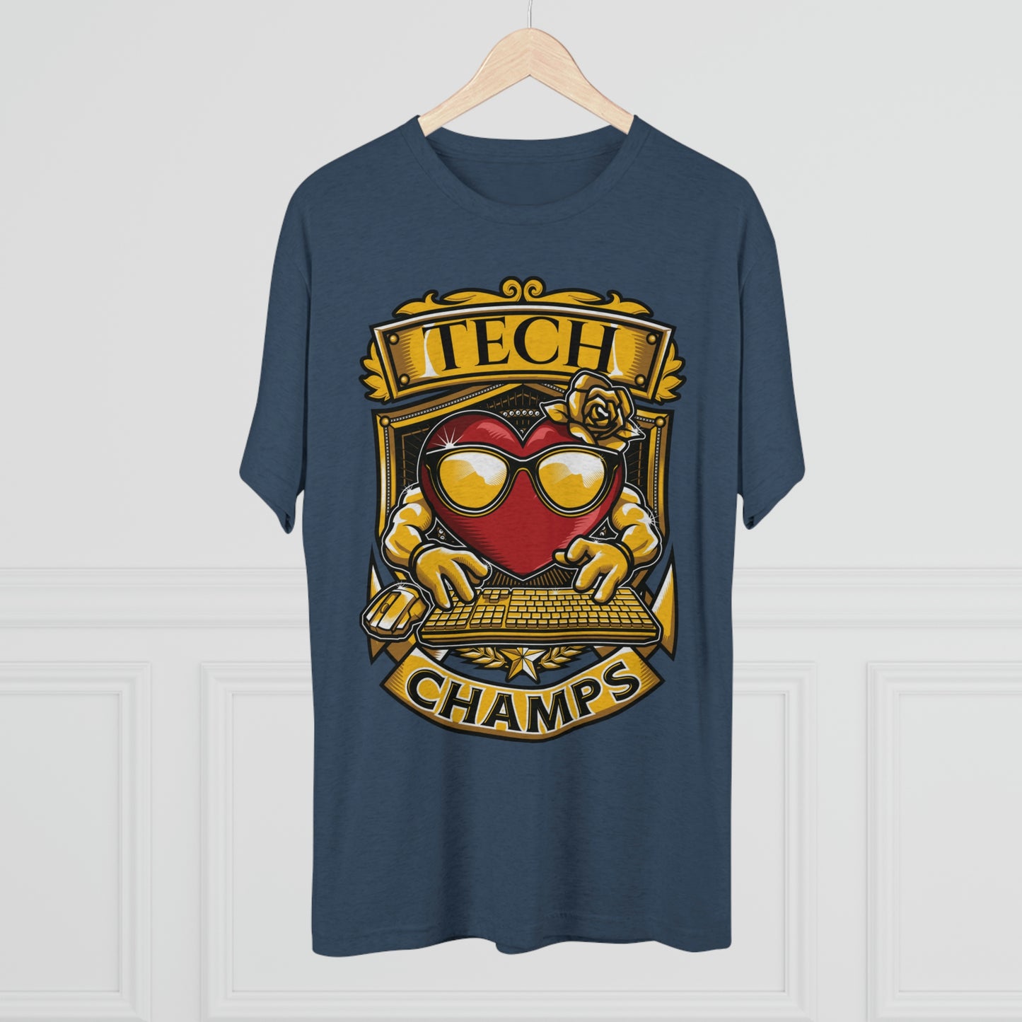 TECH CHAMPS - PREMIUM SOFT - Unisex Tri-Blend Crew Tee (Next Level 6010)