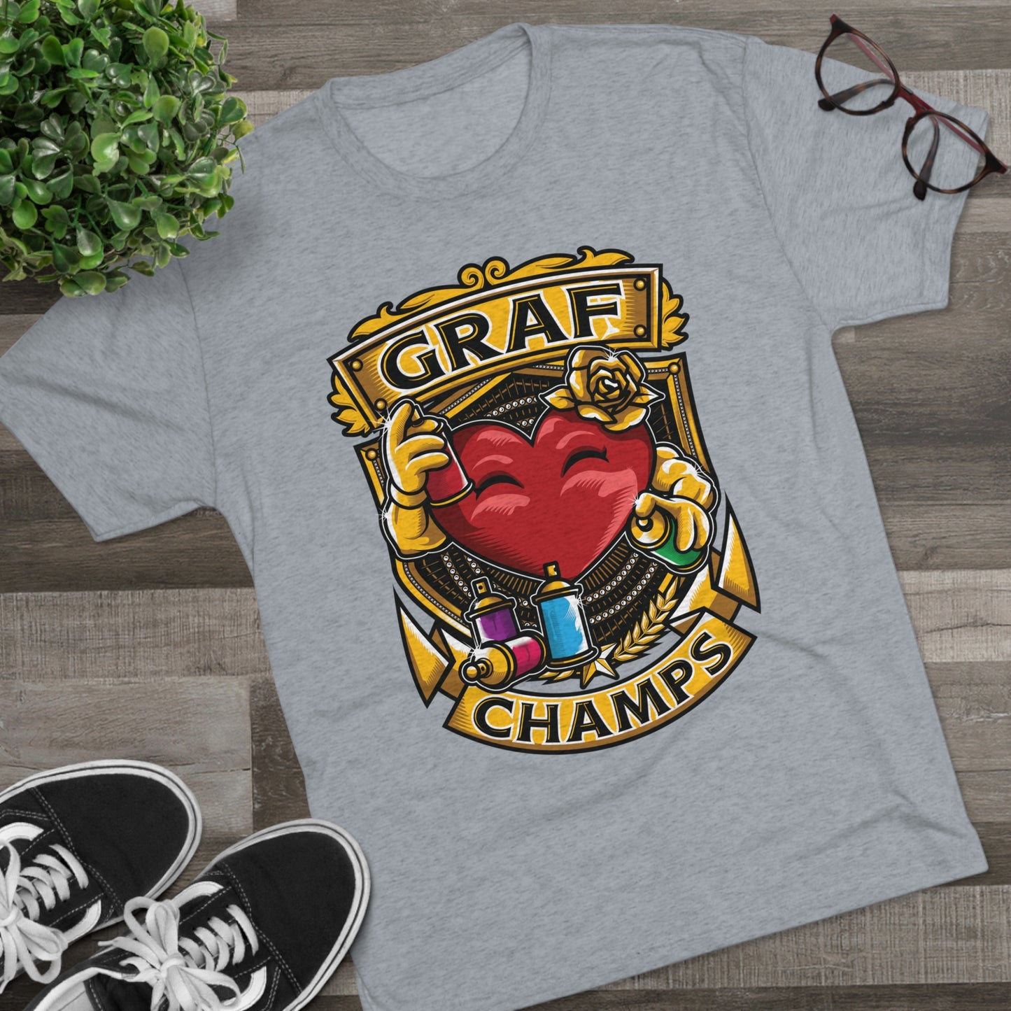 GRAF CHAMPS - PREMIUM SOFT - Unisex Tri-Blend Crew Tee (Next Level 6010)