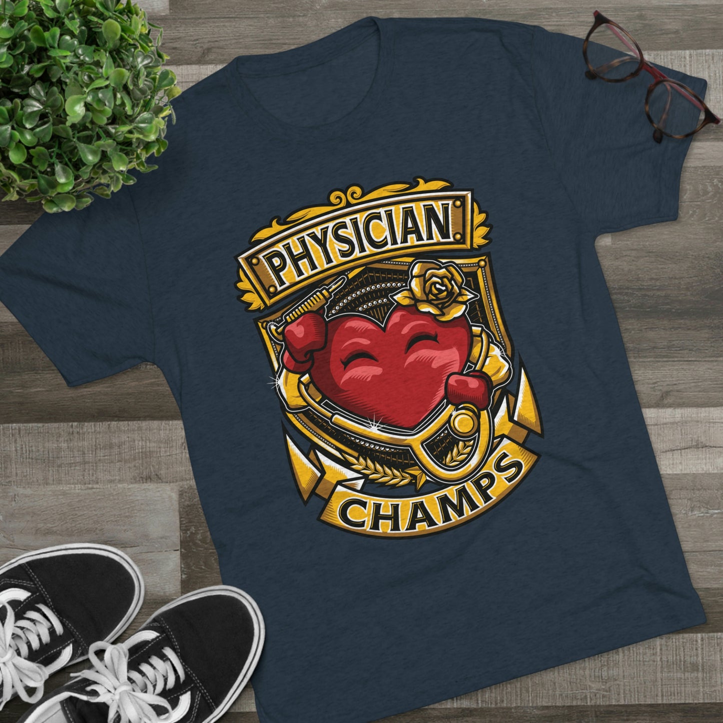 PHYSICIAN CHAMPS - PREMIUM SOFT - Unisex Tri-Blend Crew Tee (Next Level 6010)