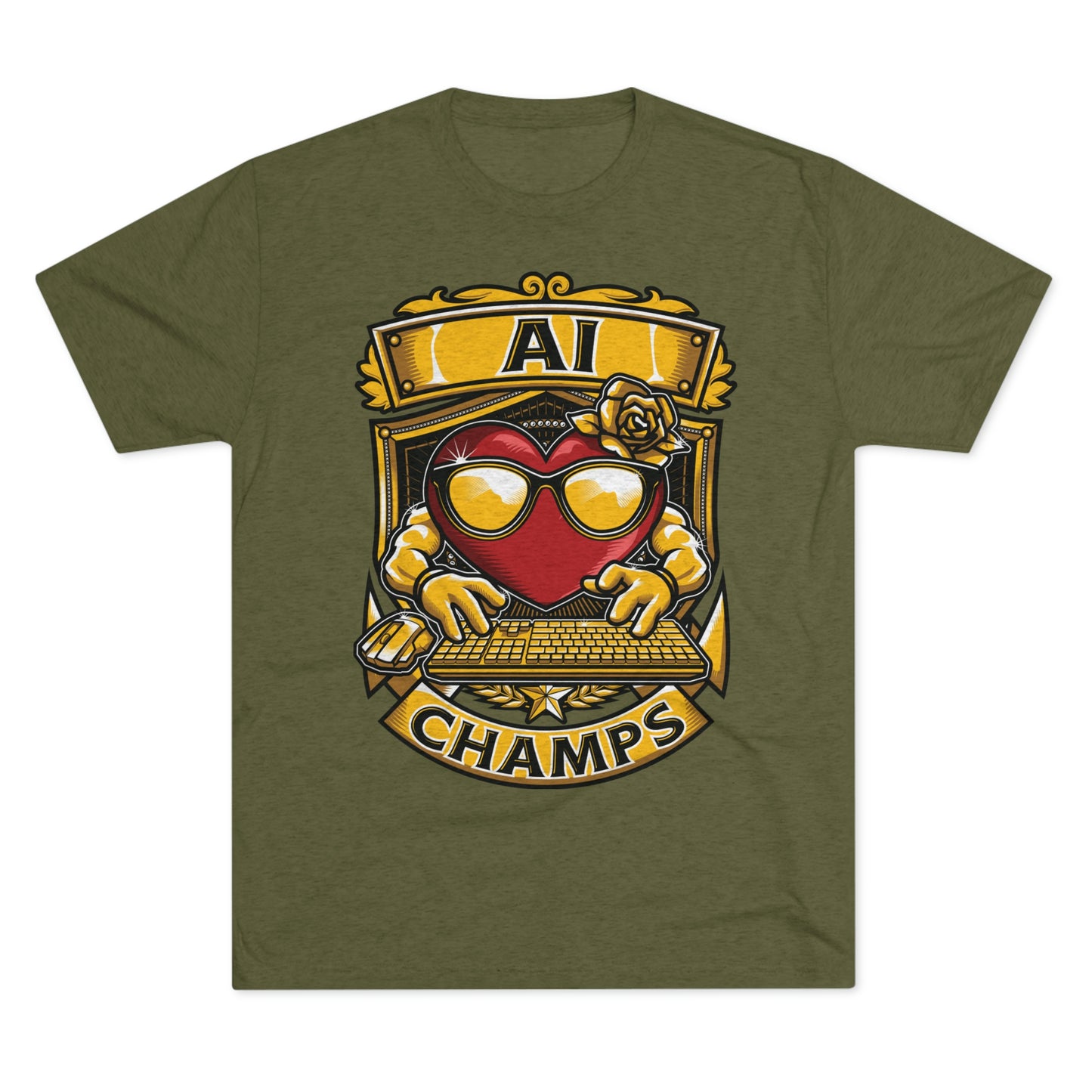AI CHAMPS - PREMIUM SOFT - Unisex Tri-Blend Crew Tee (Next Level 6010)