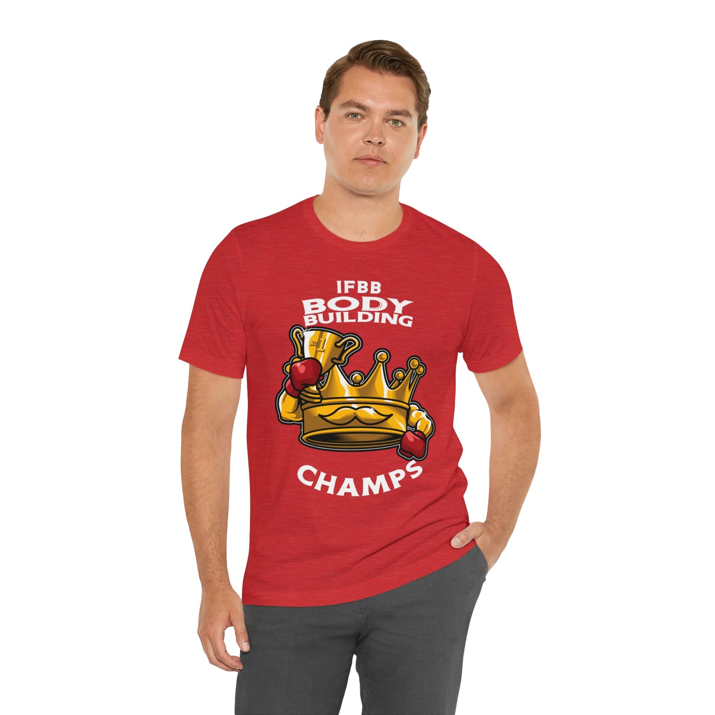 IFBB BODY BUILDING CHAMPS (v2) - Unisex Jersey Short Sleeve Tee (Bella+Canvas)