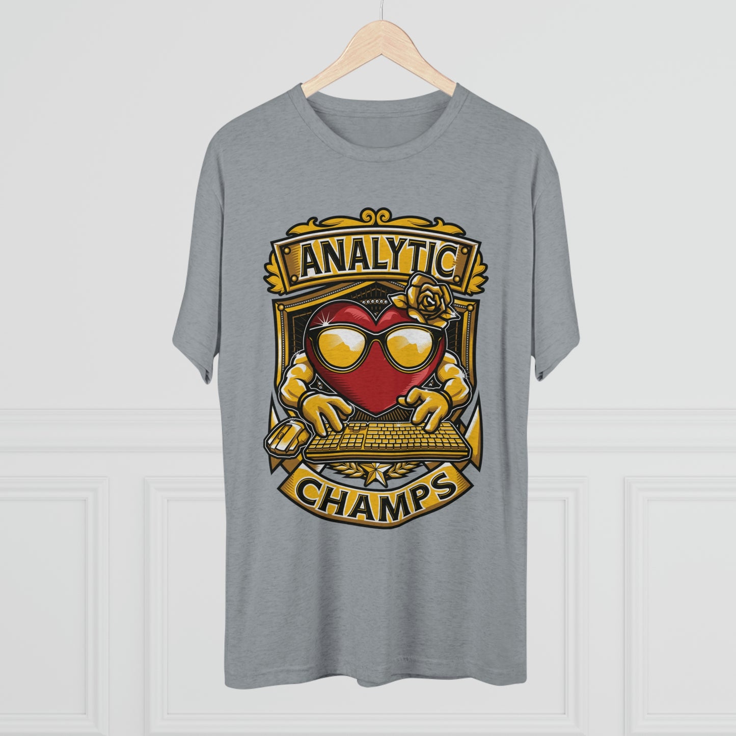 ANALYTICS CHAMPS - PREMIUM SOFT - Unisex Tri-Blend Crew Tee (Next Level 6010)