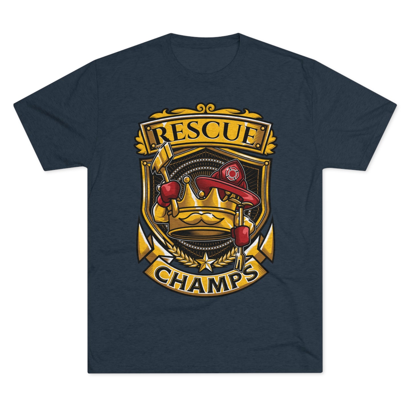 RESCUE CHAMPS - PREMIUM SOFT - Unisex Tri-Blend Crew Tee (Next Level 6010)