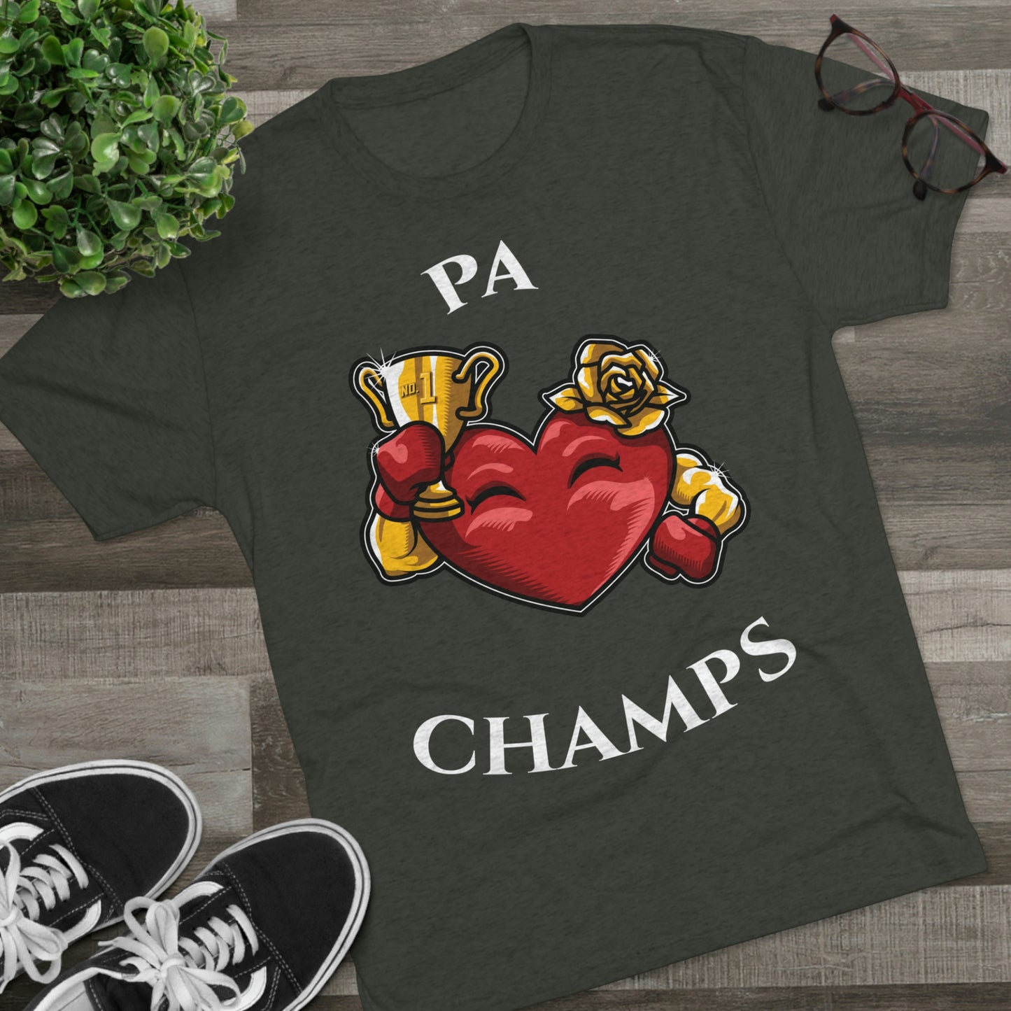 PA CHAMPS (Alternate Logo) - PREMIUM SOFT - Unisex Tri-Blend Crew Tee (Next Level 6010)