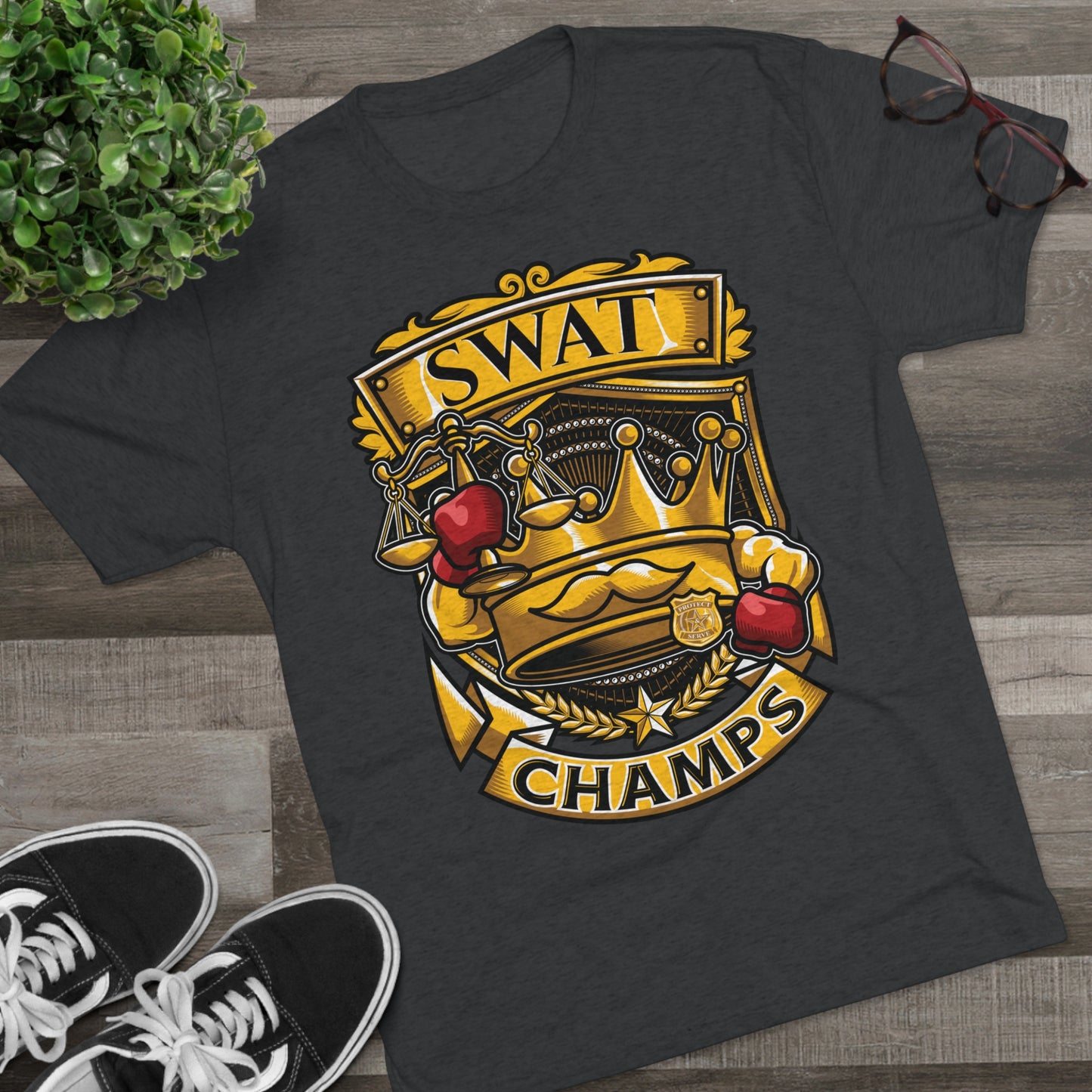 SWAT CHAMPS - PREMIUM SOFT - Unisex Tri-Blend Crew Tee (Next Level 6010)