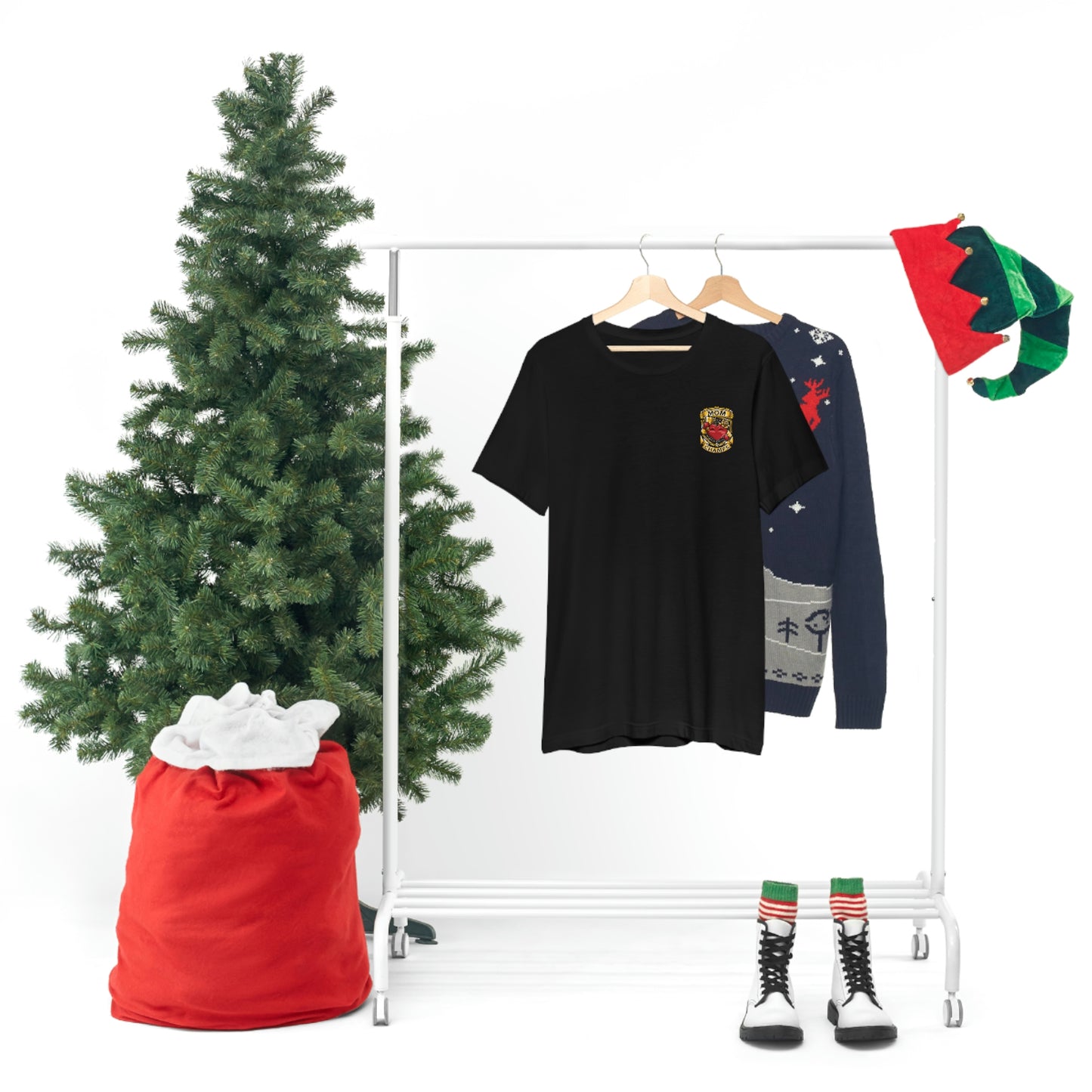 Mom Champs! (Small Front Logo) - Unisex Jersey Short Sleeve Tee - (Bella+Canva)