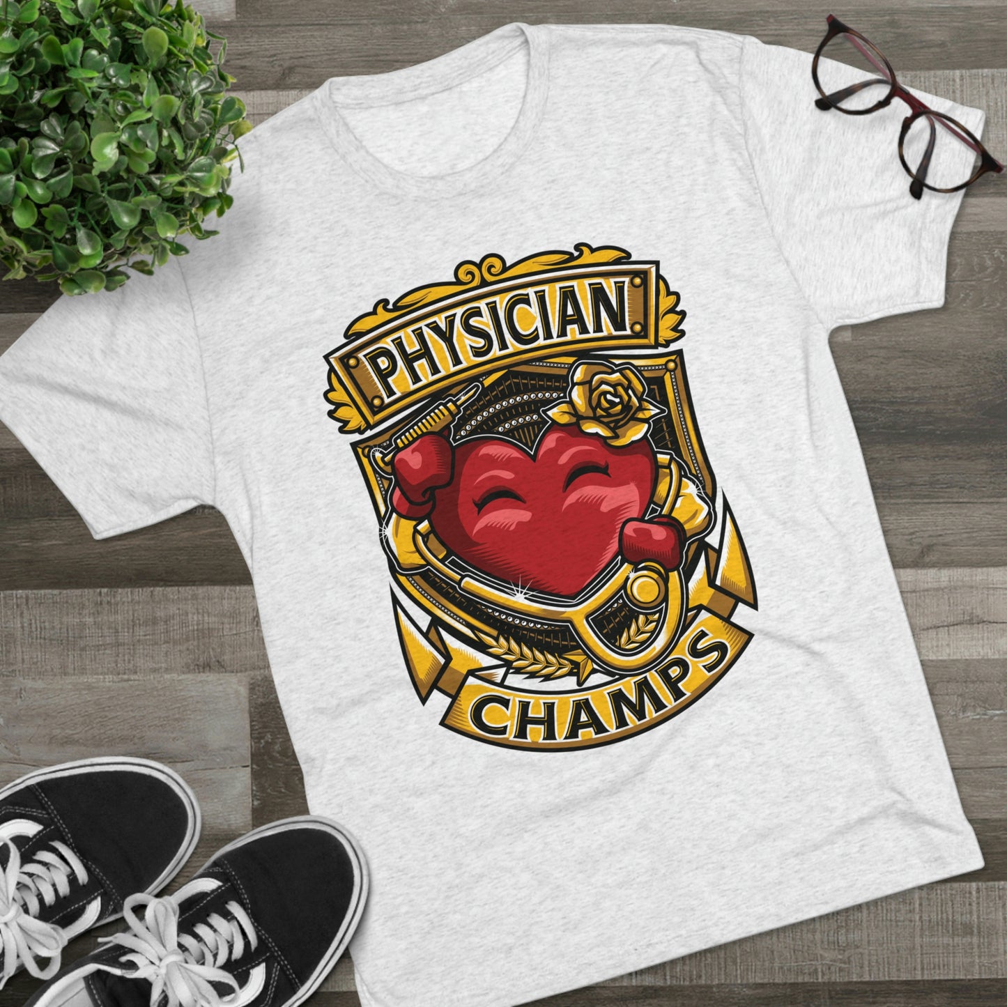 PHYSICIAN CHAMPS - PREMIUM SOFT - Unisex Tri-Blend Crew Tee (Next Level 6010)