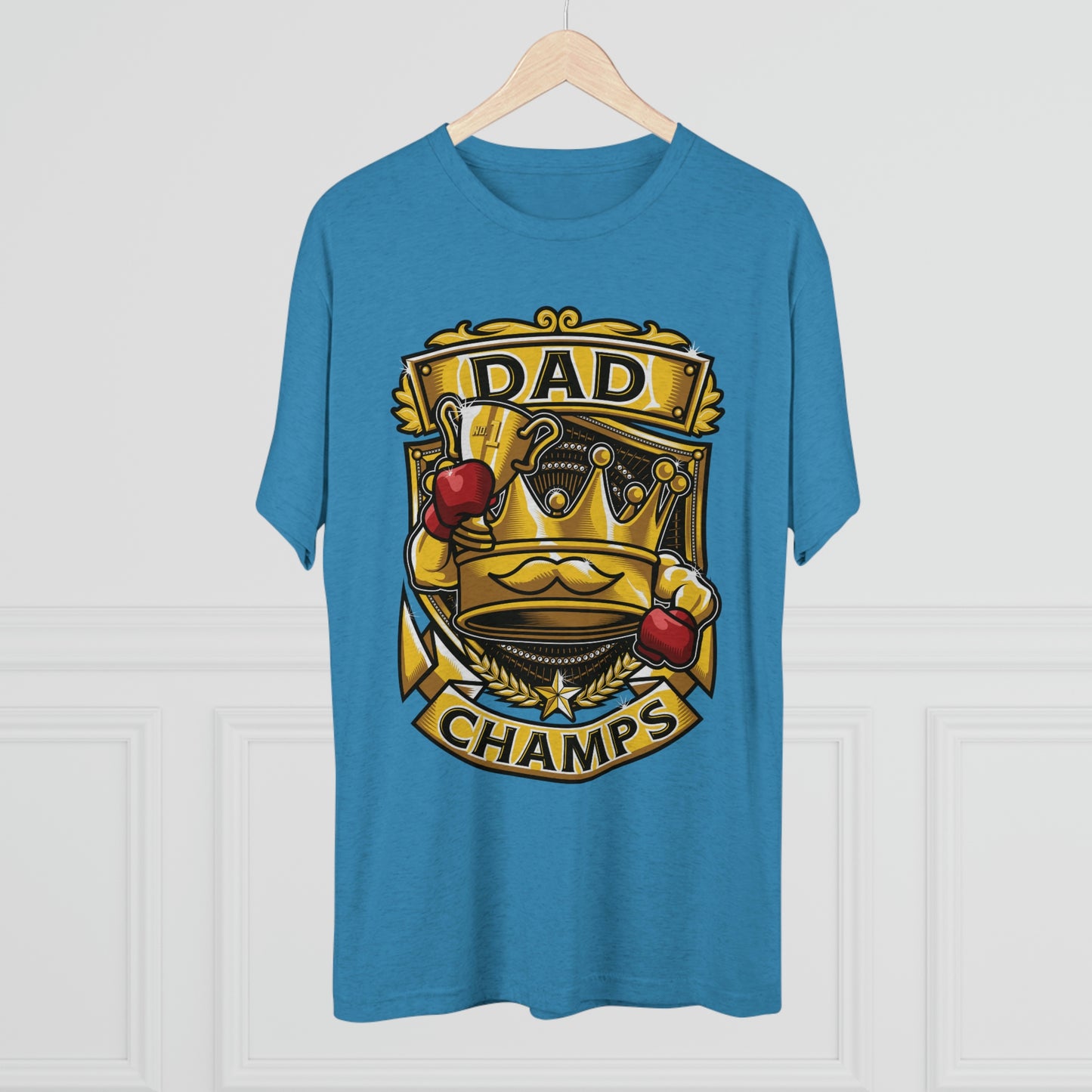 DAD CHAMPS - PREMIUM SOFT - Unisex Tri-Blend Crew Tee (Next Level 6010)