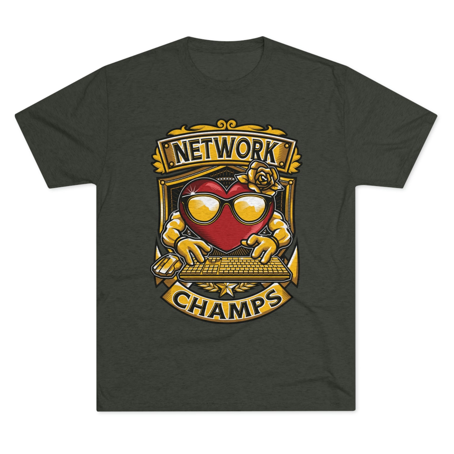 NETWORK CHAMPS - PREMIUM SOFT - Unisex Tri-Blend Crew Tee (Next Level 6010)