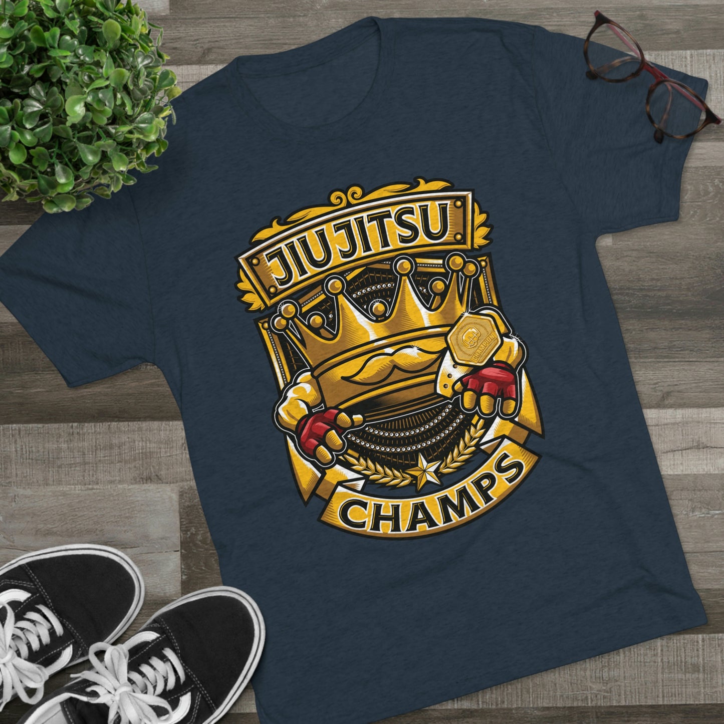 JIUJITSU CHAMPS - PREMIUM SOFT - Unisex Tri-Blend Crew Tee (Next Level 6010)