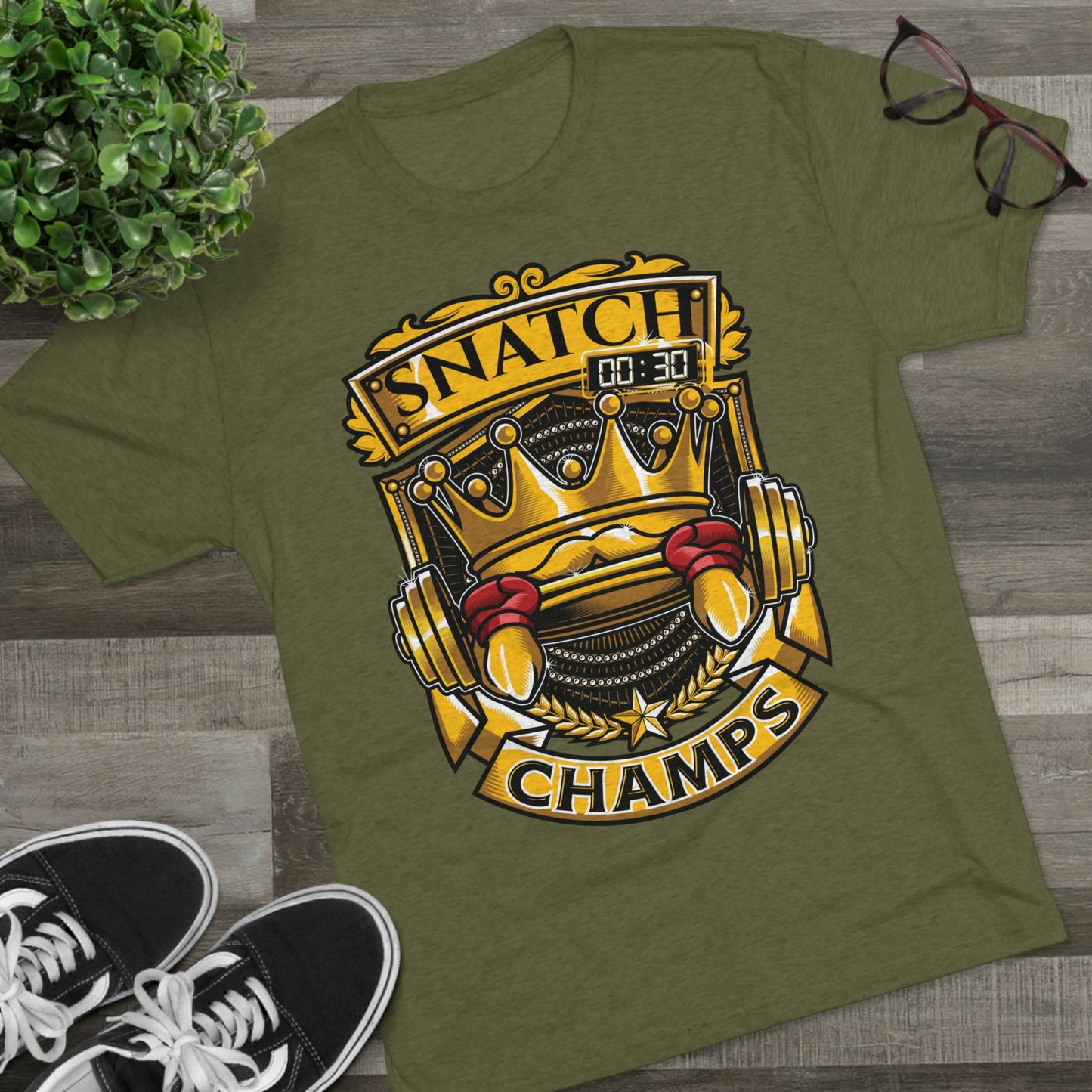 SNATCH CHAMPS - PREMIUM SOFT - Unisex Tri-Blend Crew Tee (Next Level 6010)
