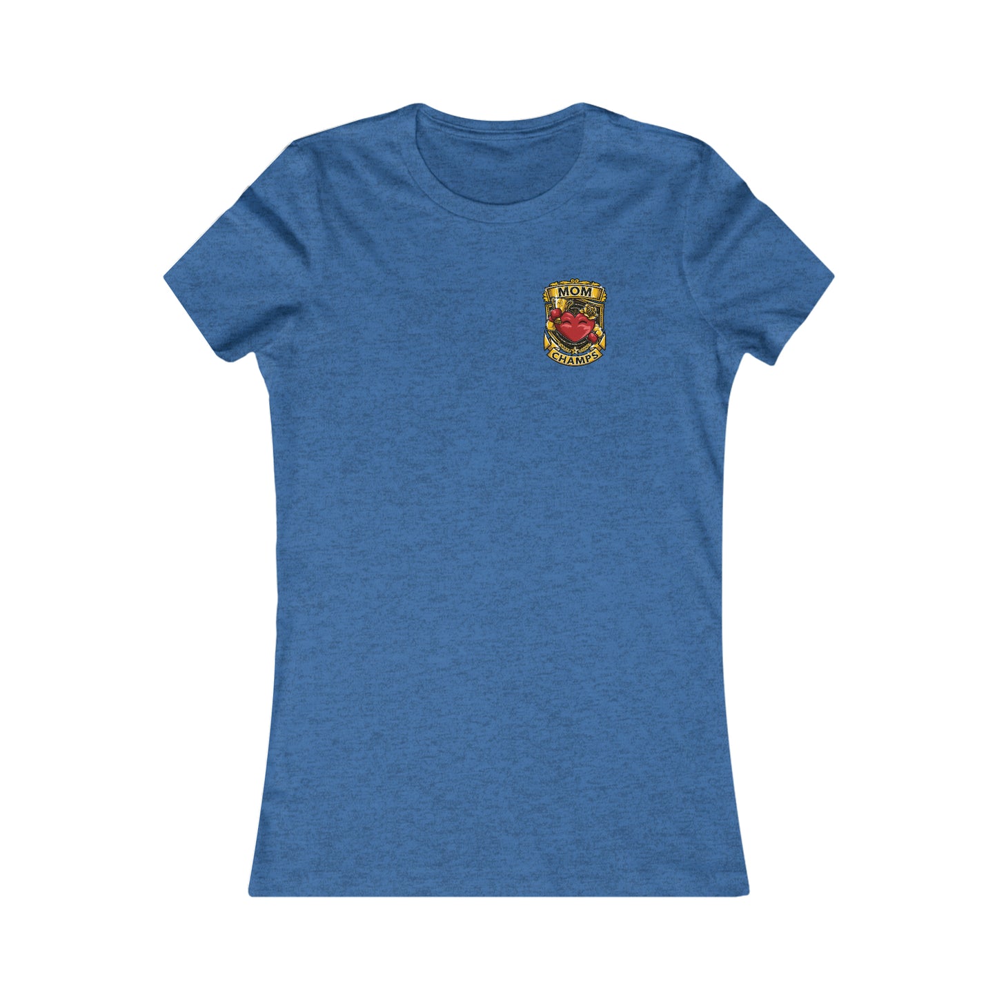 Mom Champs! (Small Front & Back Logo) - Women's Favorite Tee (Bella+Canvas)