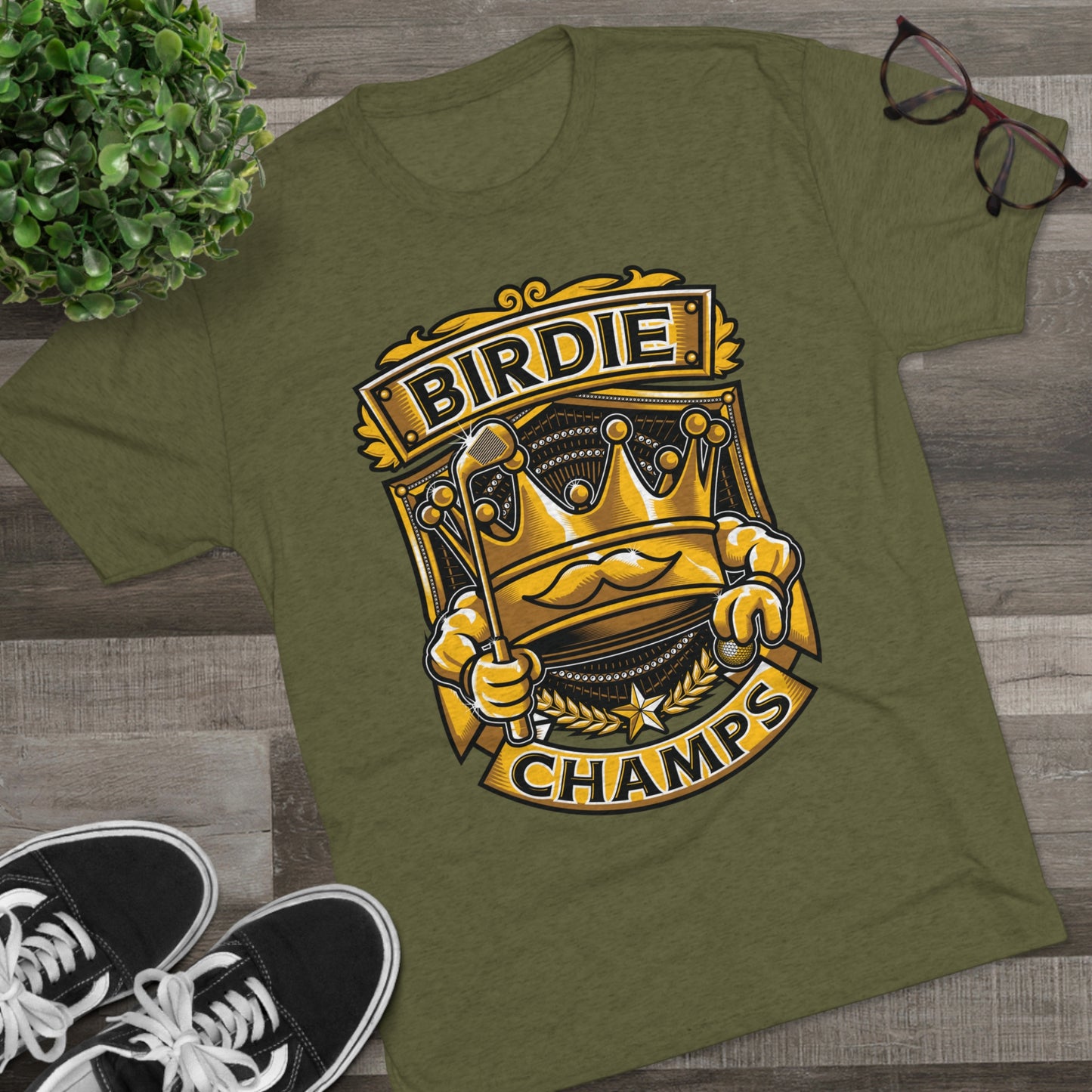 BIRDIE CHAMPS - PREMIUM SOFT - Unisex Tri-Blend Crew Tee (Next Level 6010)
