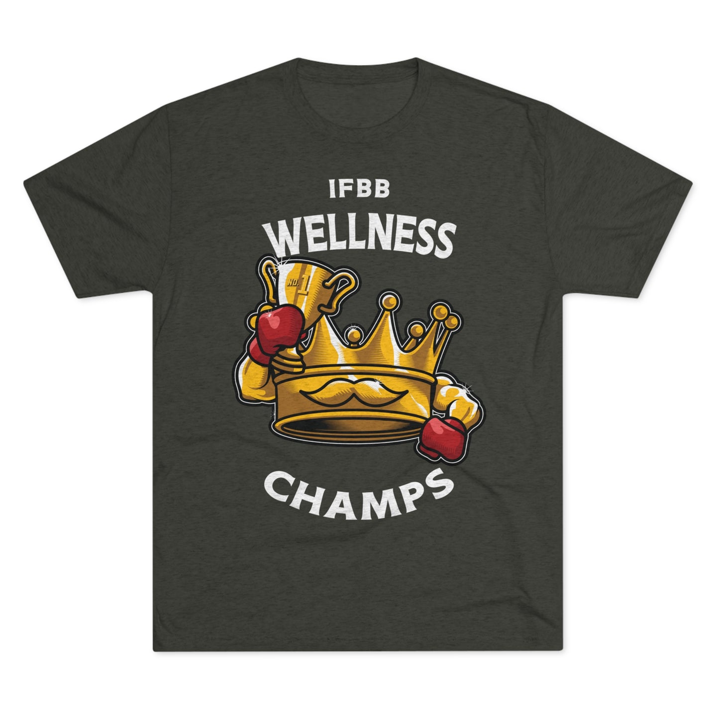 IFBB WELNESS CHAMPS (v2) - PREMIUM SOFT - Unisex Tri-Blend Crew Tee (Next Level 6010)