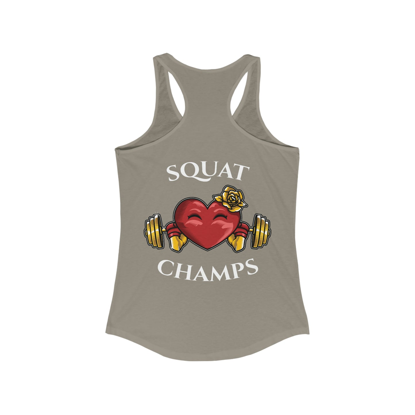 SQUAT CHAMPS (Back design) - Women's Ideal Racerback Tank
