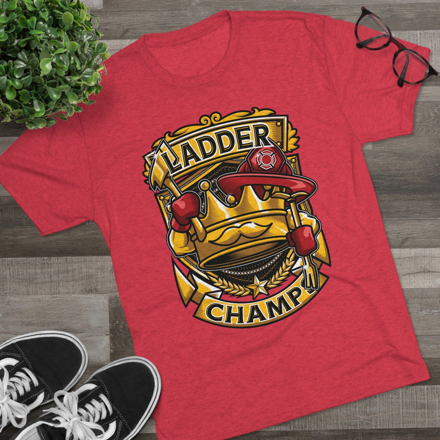 LADDER CHAMPS - PREMIUM SOFT - Unisex Tri-Blend Crew Tee (Next Level 6010)