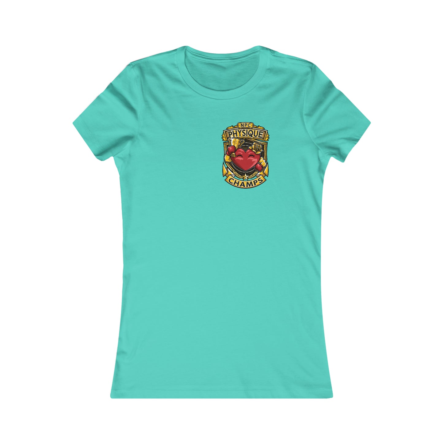 NPC PHYSIQUE CHAMPS! (Small Front Logo) - Women's Favorite Tee (Bella+Canvas)