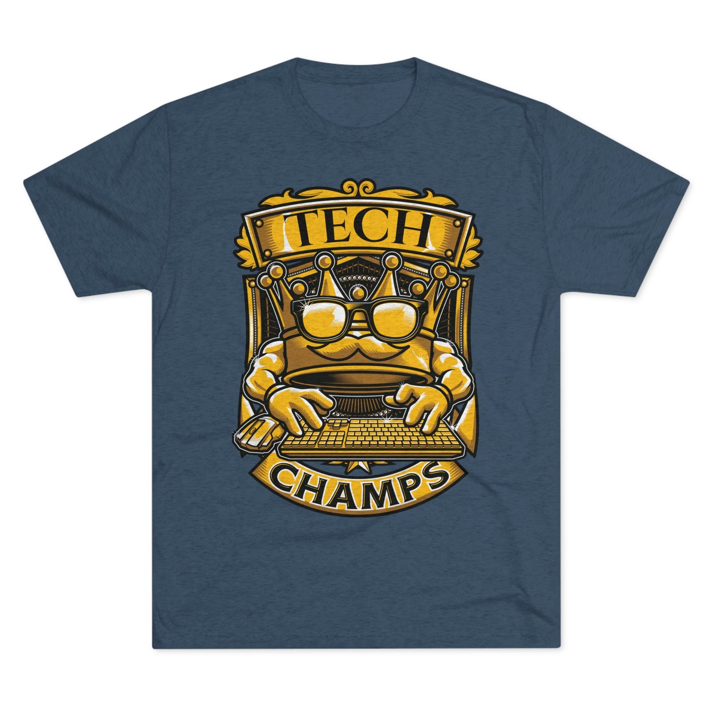 TECH CHAMPS (Men) - PREMIUM SOFT - Unisex Tri-Blend Crew Tee (Next Level 6010)
