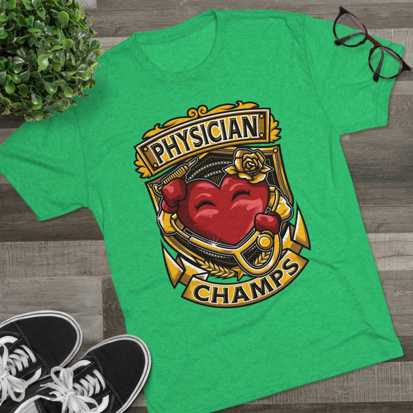 PHYSICIAN CHAMPS - PREMIUM SOFT - Unisex Tri-Blend Crew Tee (Next Level 6010)