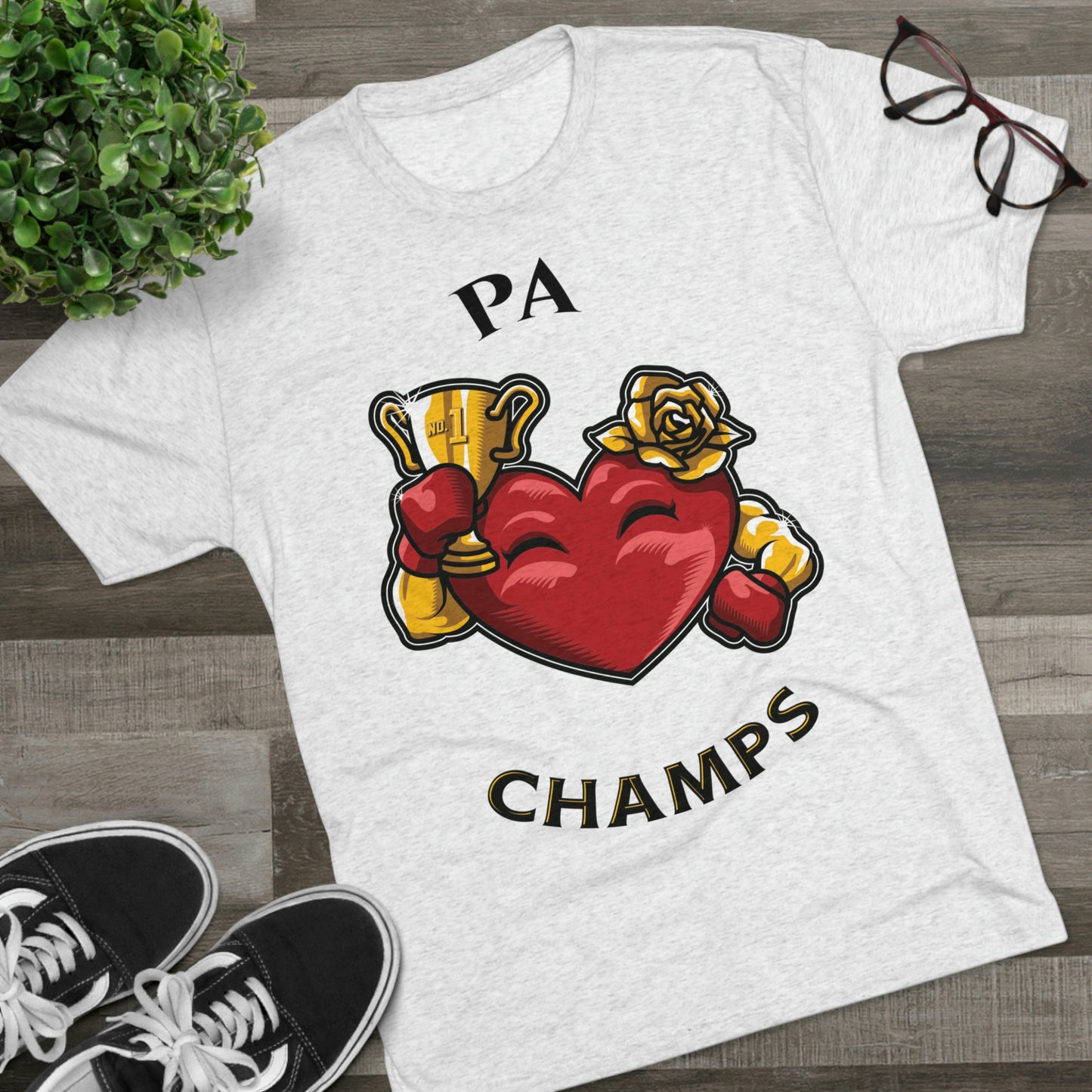 PA CHAMPS (Alternate Logo) - PREMIUM SOFT - Unisex Tri-Blend Crew Tee (Next Level 6010)