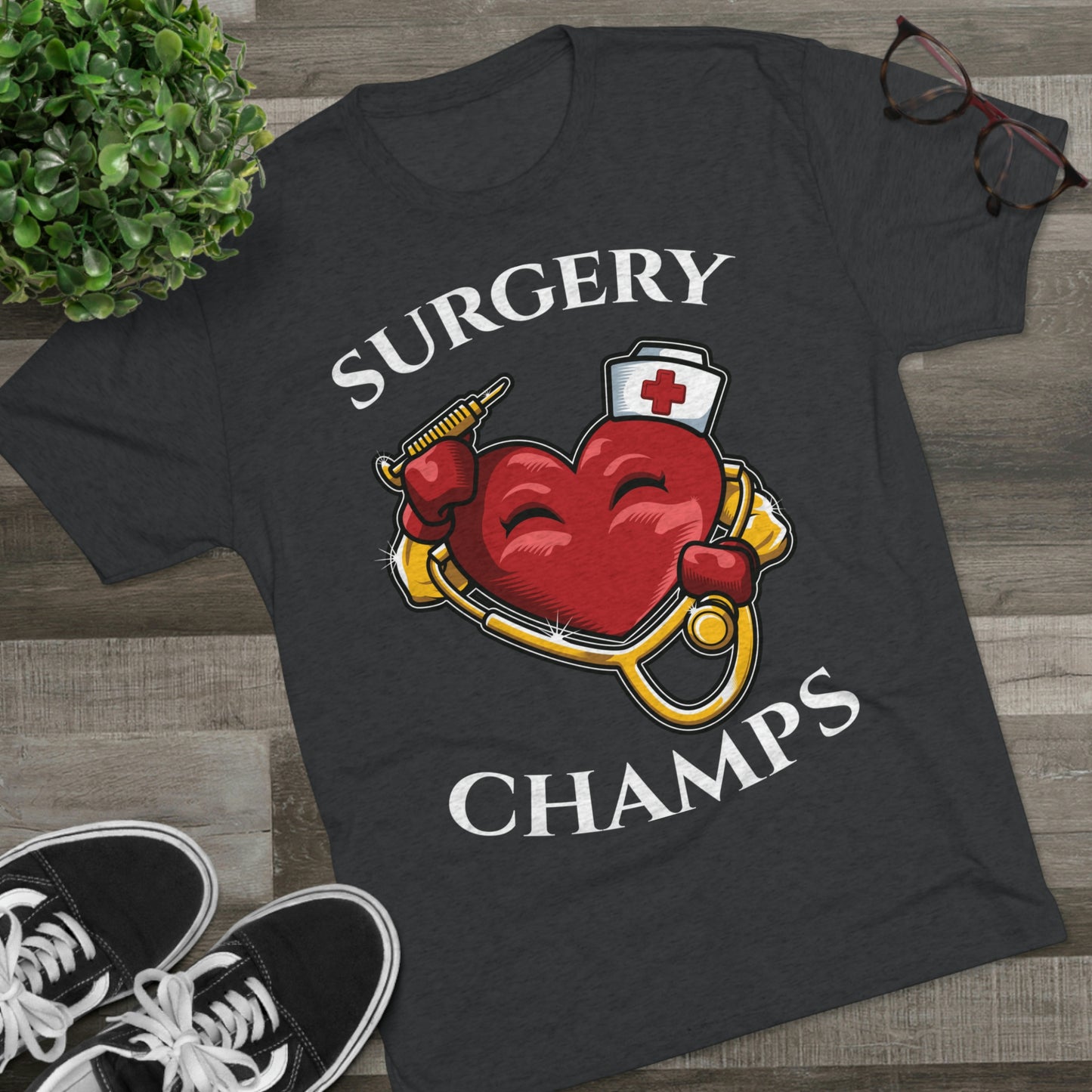 SURGERY CHAMPS - PREMIUM SOFT - Unisex Tri-Blend Crew Tee (Next Level 6010)