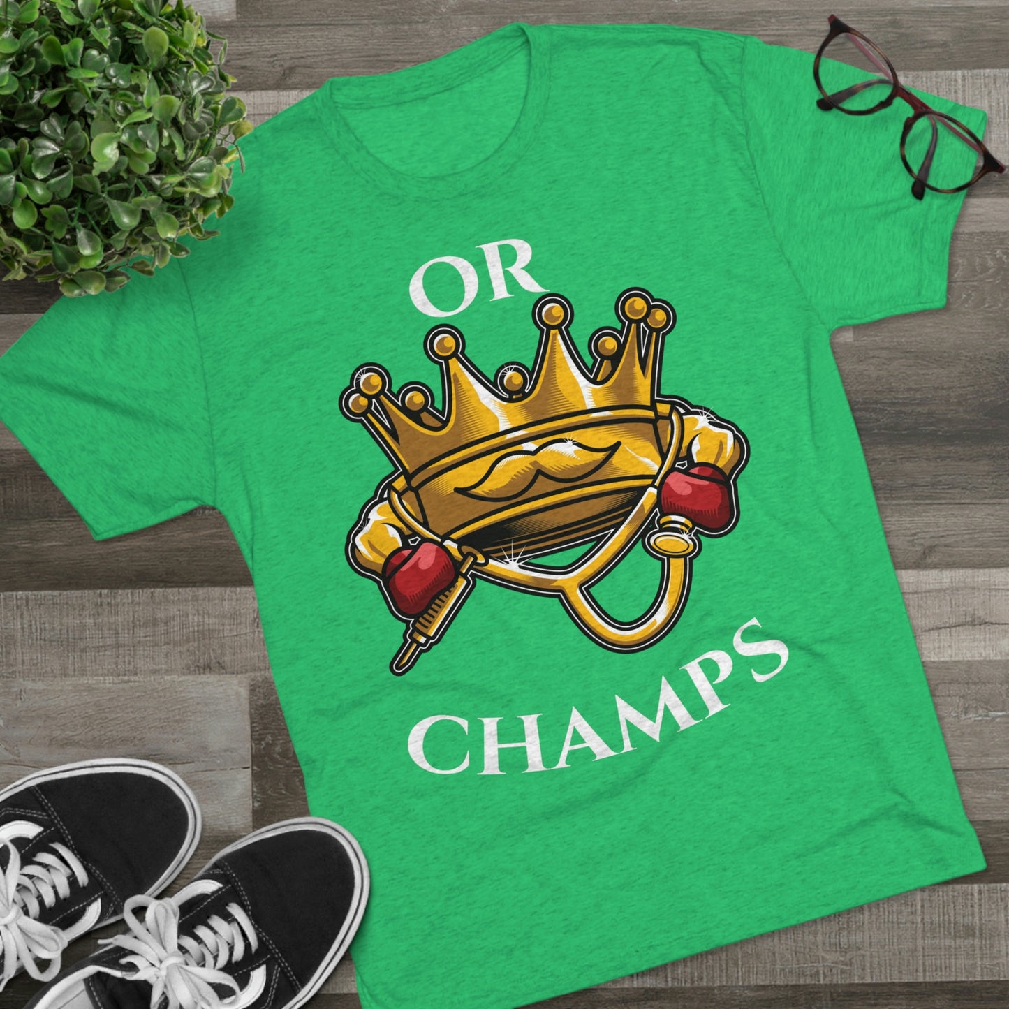 OR CHAMPS (No background) - PREMIUM SOFT - Unisex Tri-Blend Crew Tee (Next Level 6010)