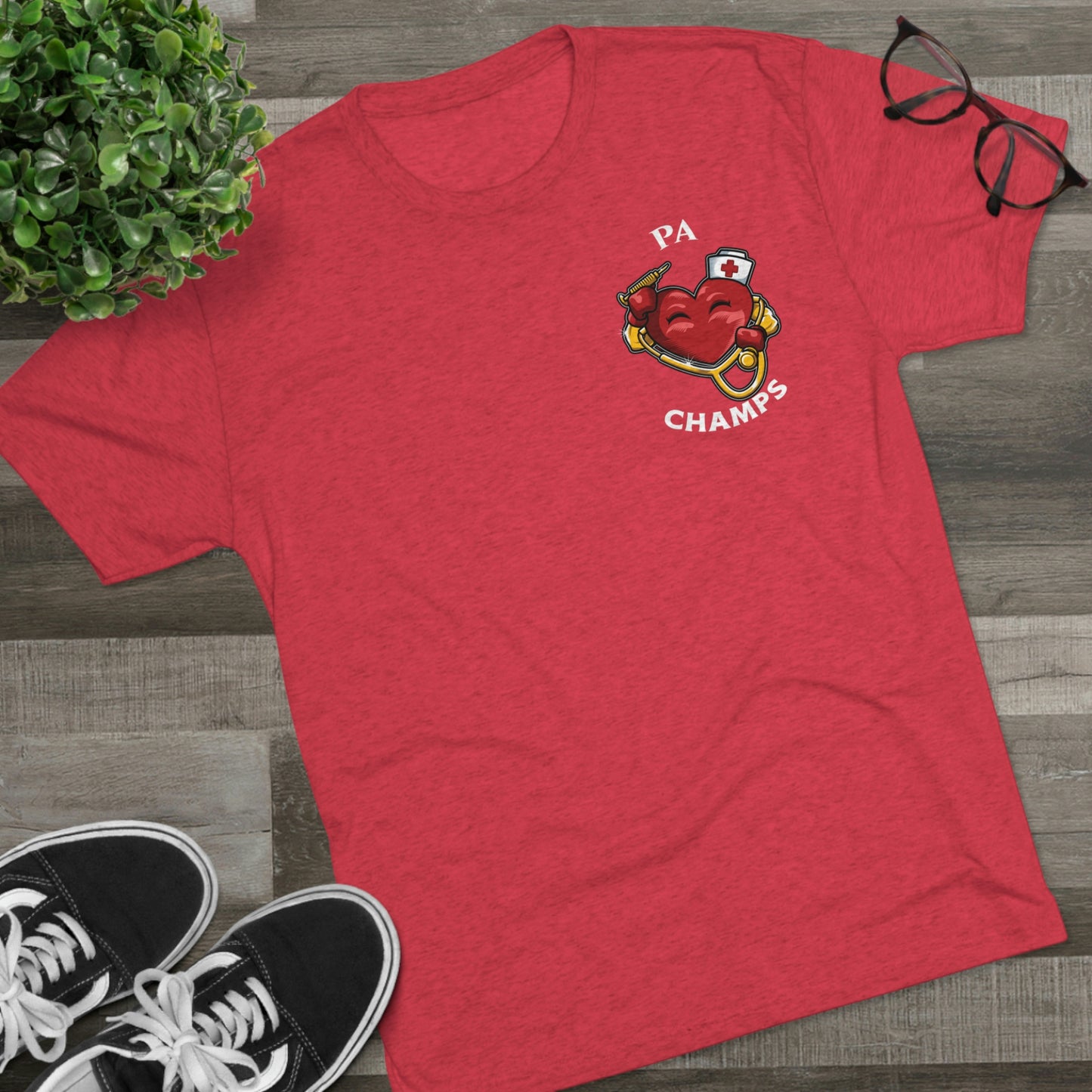 PA CHAMPS (Small Logo) - PREMIUM SOFT - Unisex Tri-Blend Crew Tee (Next Level 6010)