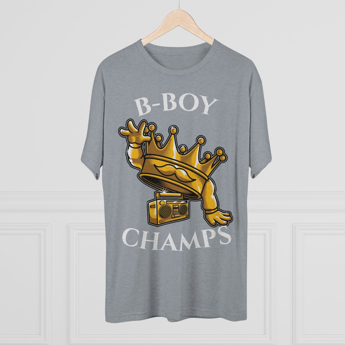 B-BOY CHAMPS (No Crest) - PREMIUM SOFT - Unisex Tri-Blend Crew Tee (Next Level 6010)
