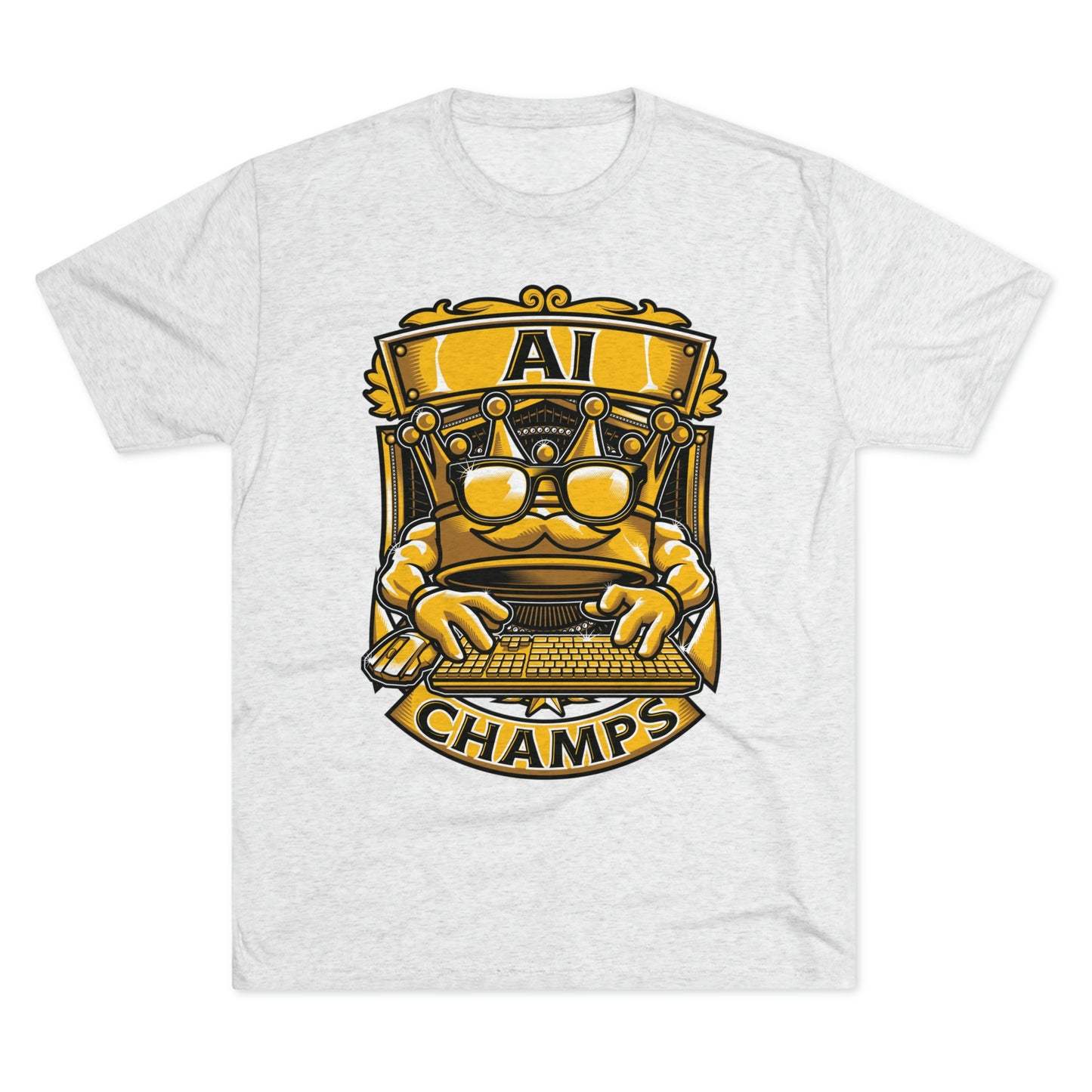 AI CHAMPS (Men) - PREMIUM SOFT - Unisex Tri-Blend Crew Tee (Next Level 6010)
