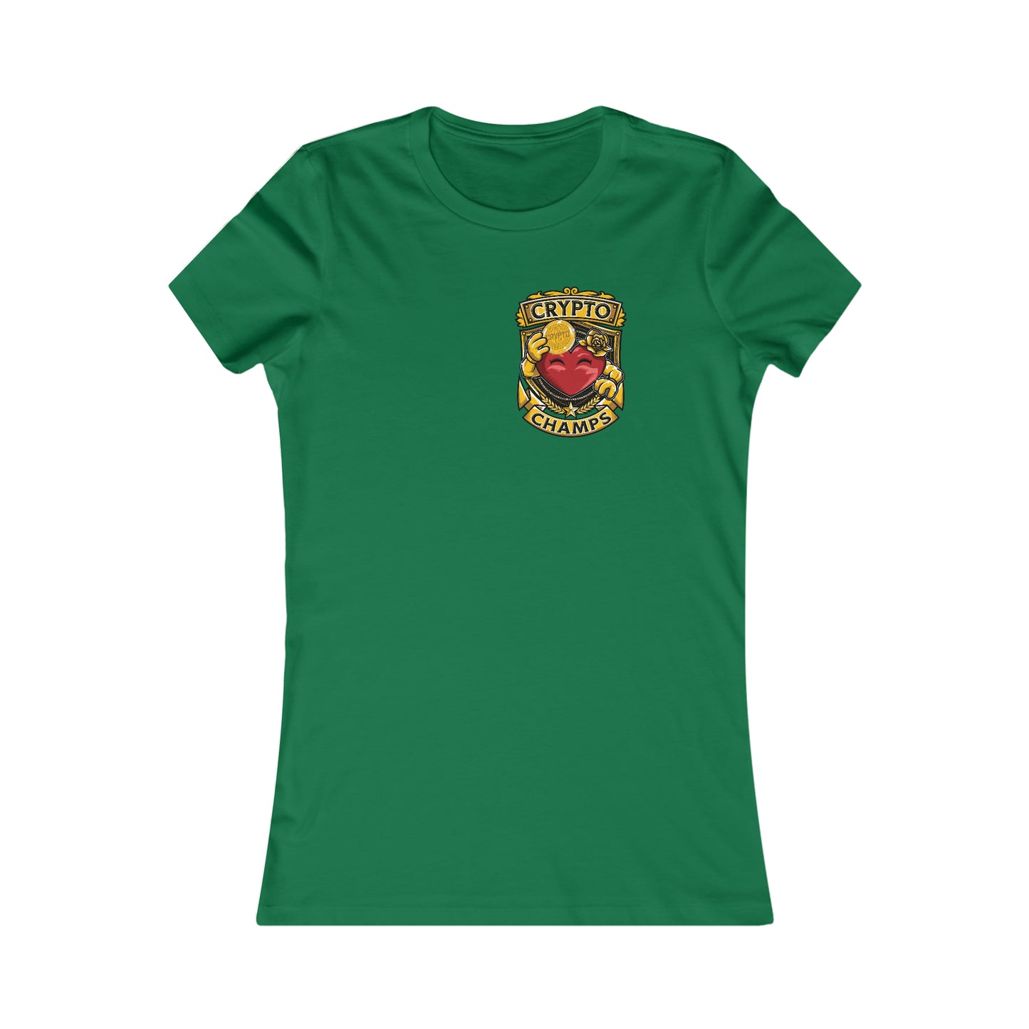 CRYPTO CHAMPS! (Small Front Logo) - Women's Favorite Tee (Bella+Canvas)