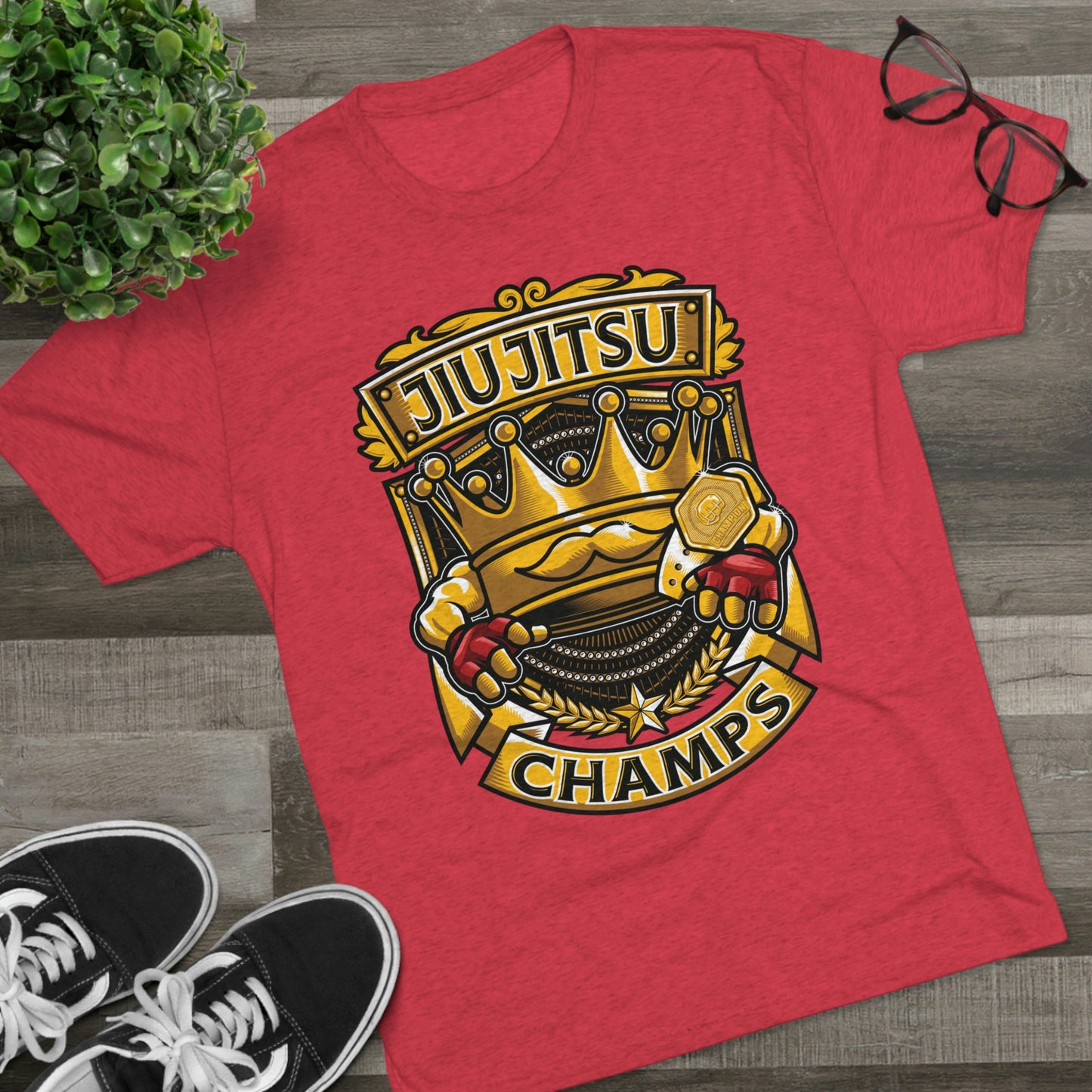 JIUJITSU CHAMPS - PREMIUM SOFT - Unisex Tri-Blend Crew Tee (Next Level 6010)