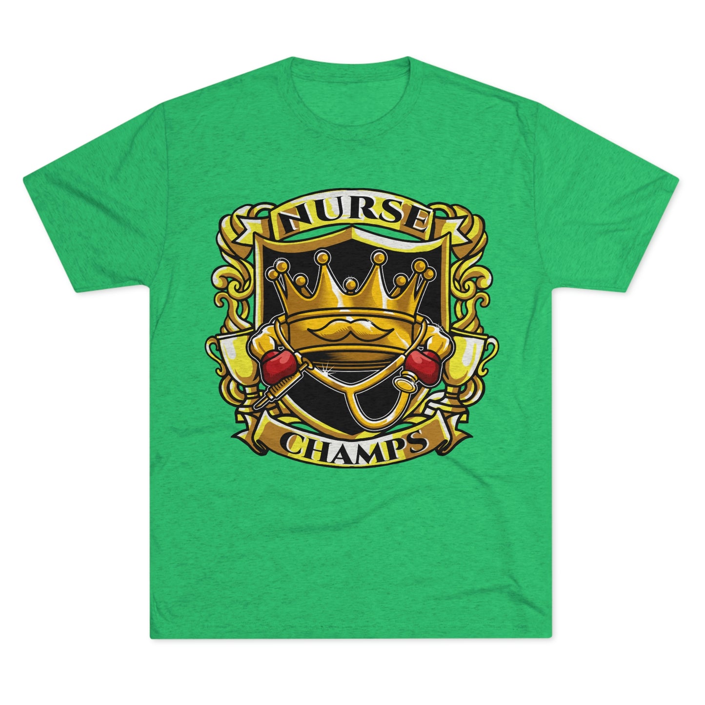 NURSE CHAMPS - PREMIUM SOFT - Unisex Tri-Blend Crew Tee (Next Level 6010)